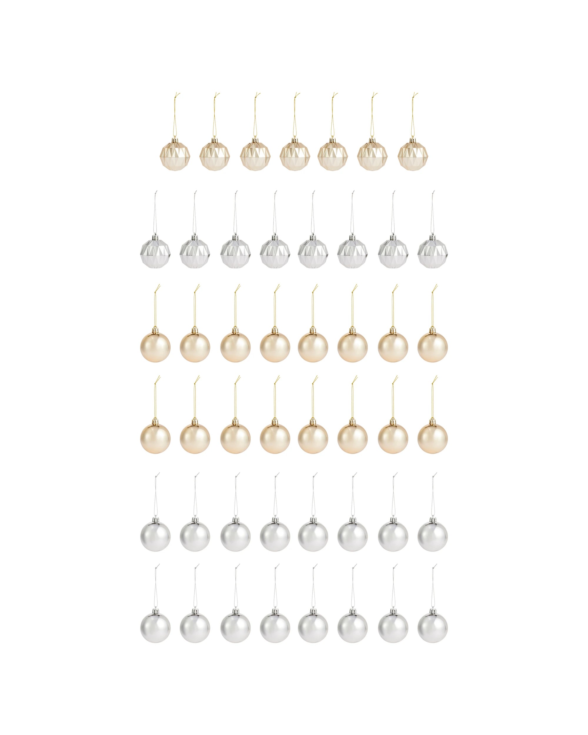 2 47 Pack 6cm Luxury Baubles, 2 of 8