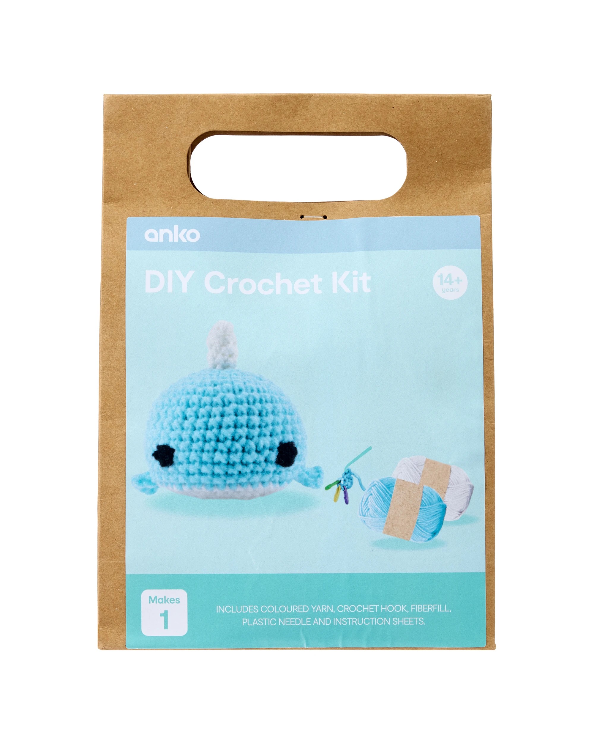 1 DIY Mini Crochet Kit - Whale, 1 of 3