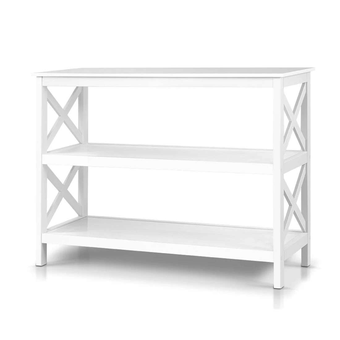 1 Artiss Console Table 3-tier - White, 1 of 10