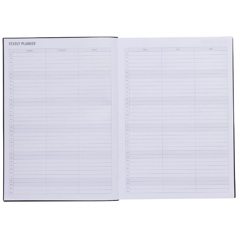 3 Otto A4 Day to Page Urban Undated Diary Charcoal, 3 of 6