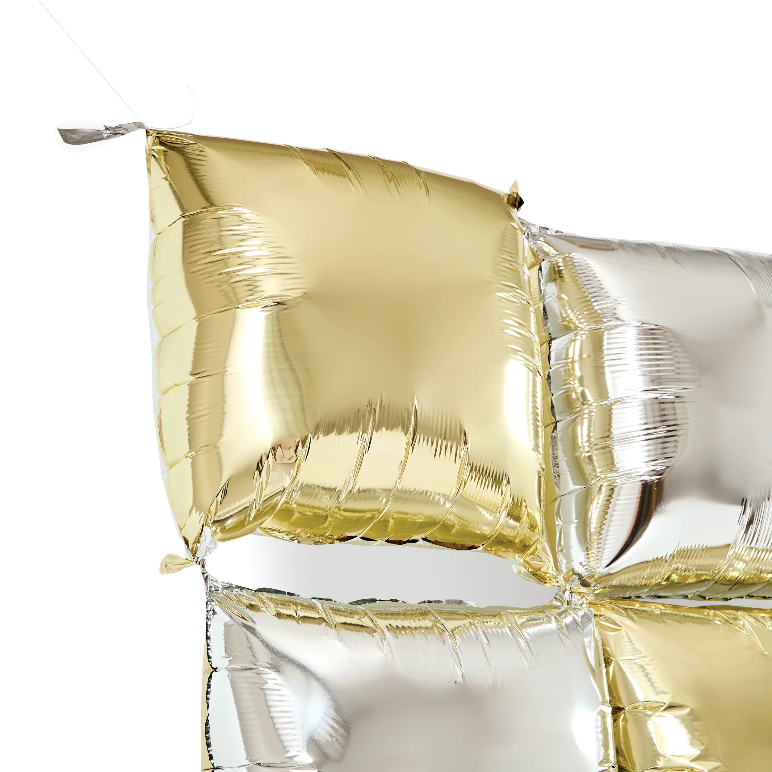 3 36 Piece Gold and Silver Foil Balloon Backdrop, 3 of 5