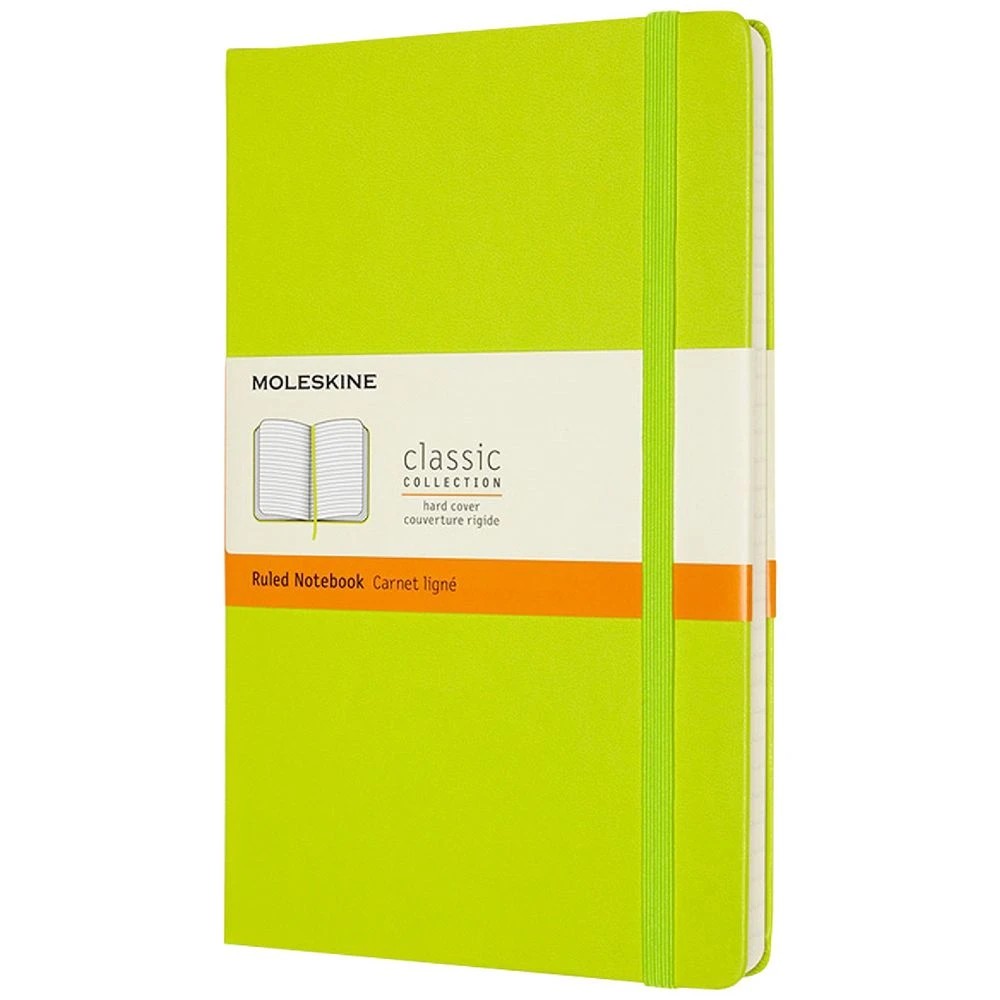 1 Moleskine Classic Hardcover Large 240pg Notebook Lemon Green, 1 of 4