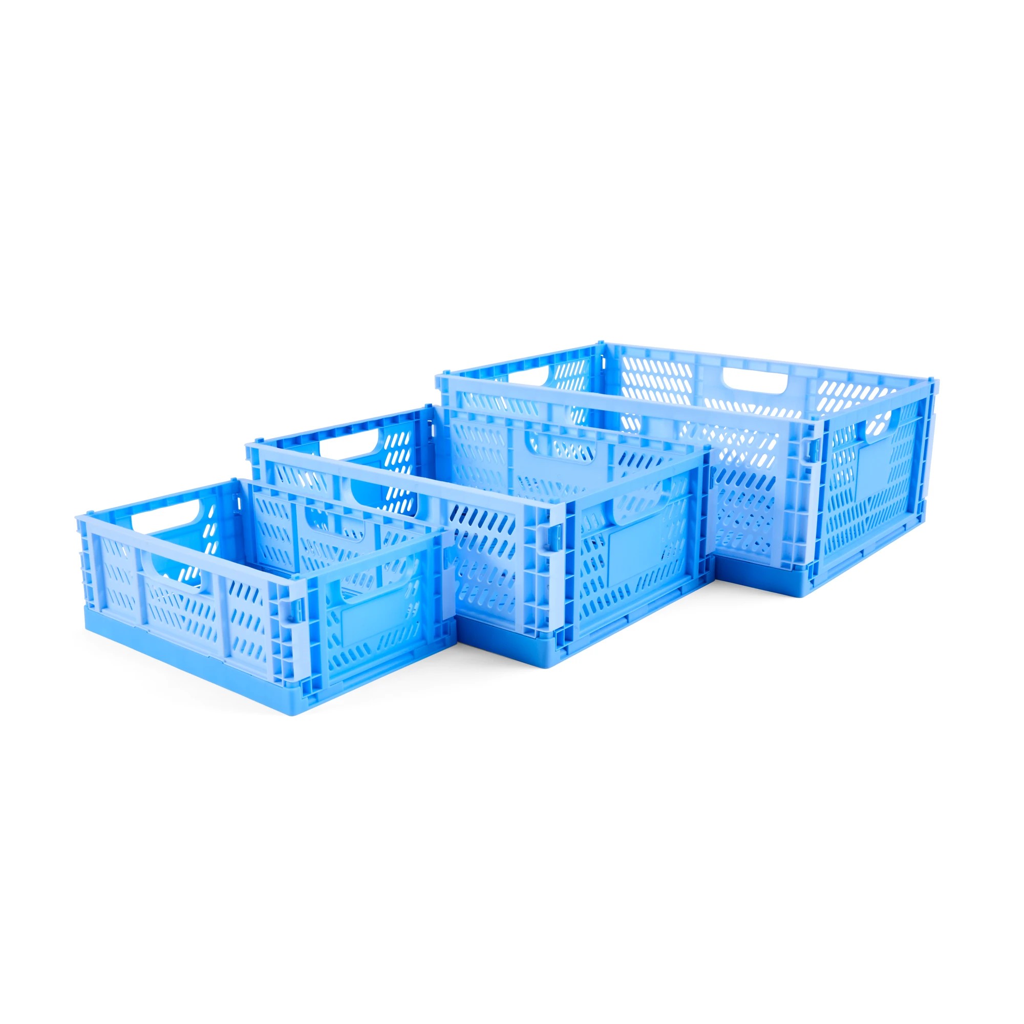 3 30L Collapsible Crate - Large, Blue, 3 of 10