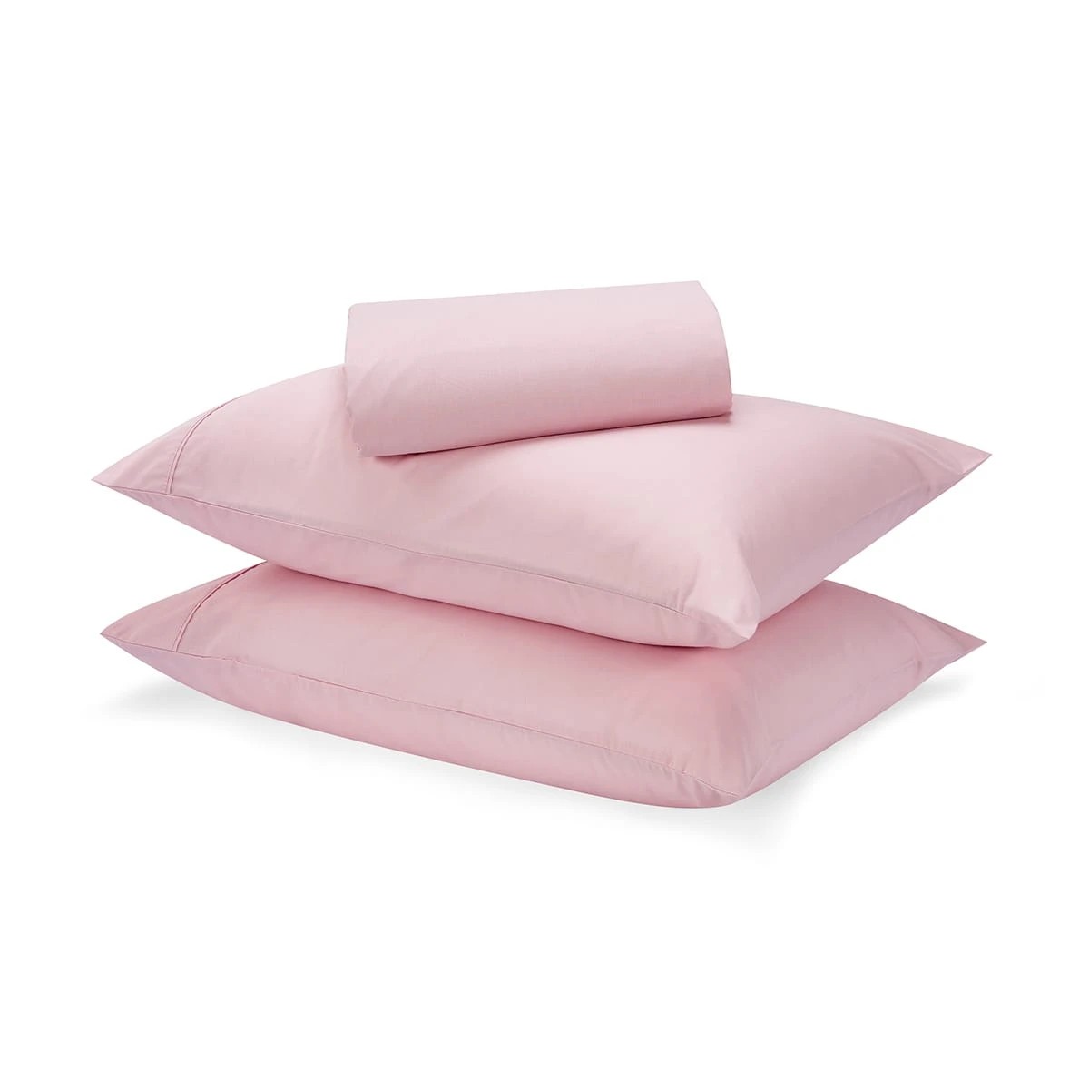 1 180 Thread Count Sheet Set - Queen Bed, Pink, 1 of 7