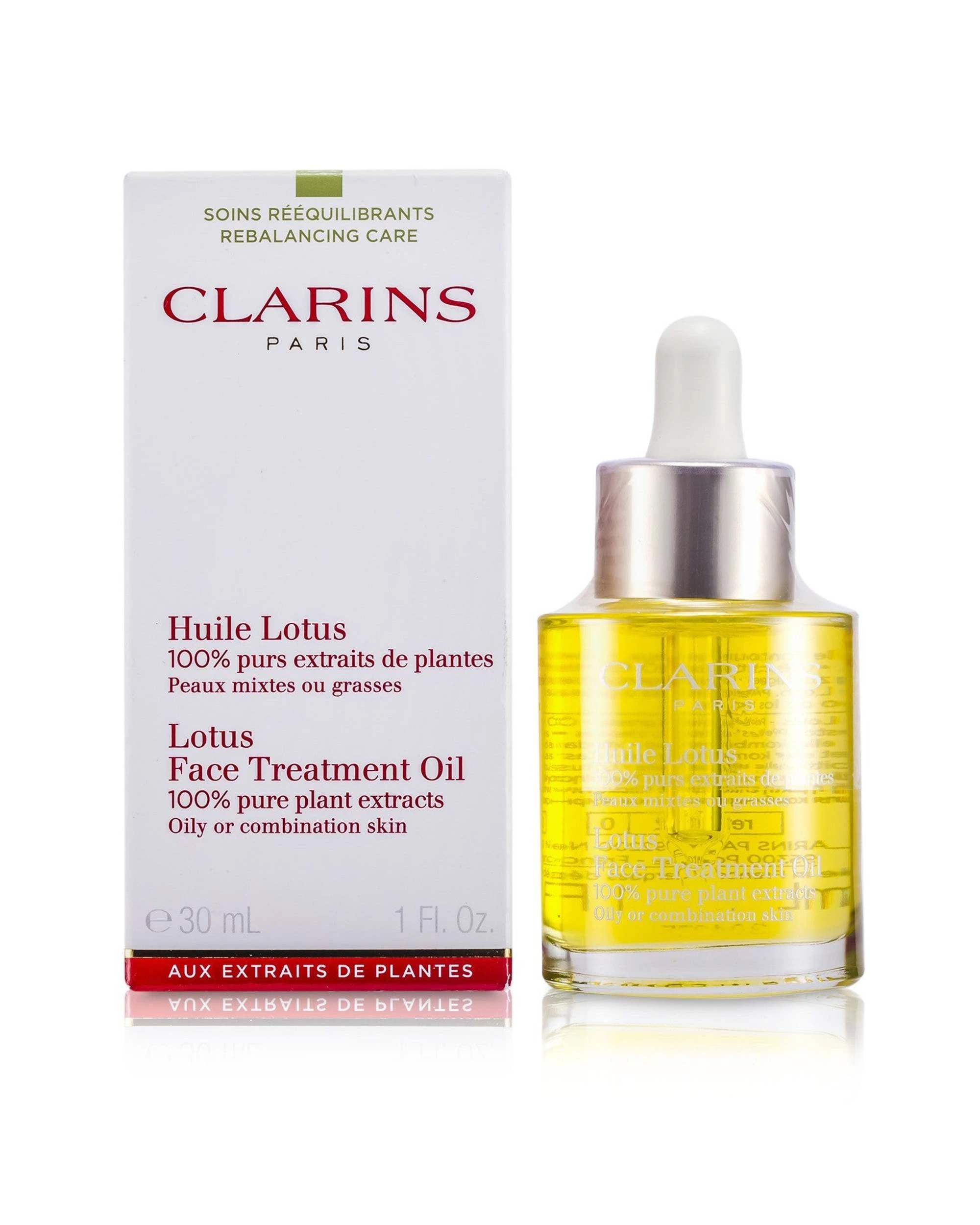 1 Clarins Face Treatment Oil - Lotus (For Oily or Combination Skin) 30ml/1oz, 1 of 2