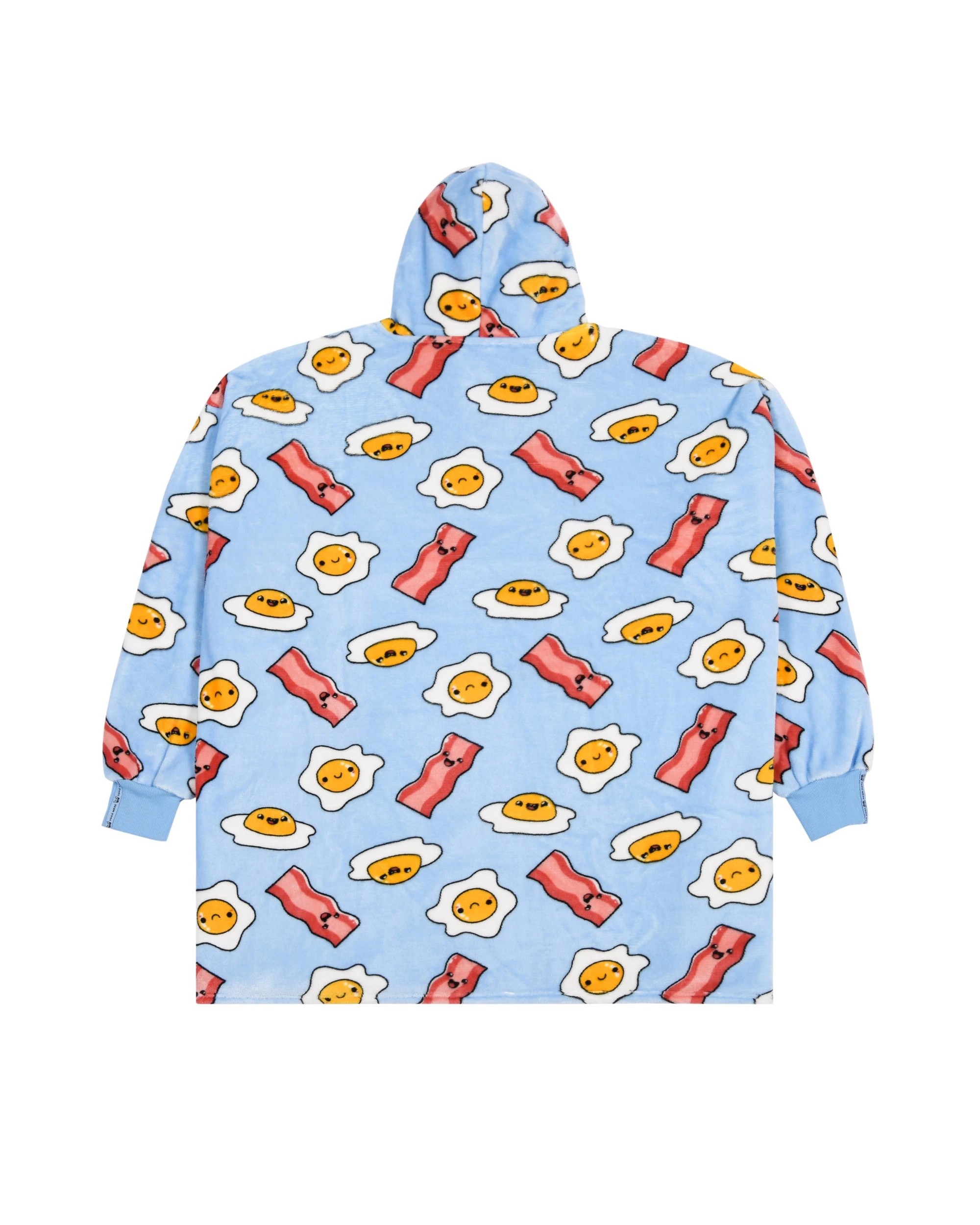 3 UGGO WEAR Giant Hoodie Wakey Wakey Adult - ONE SIZE - Blue, 3 of 5