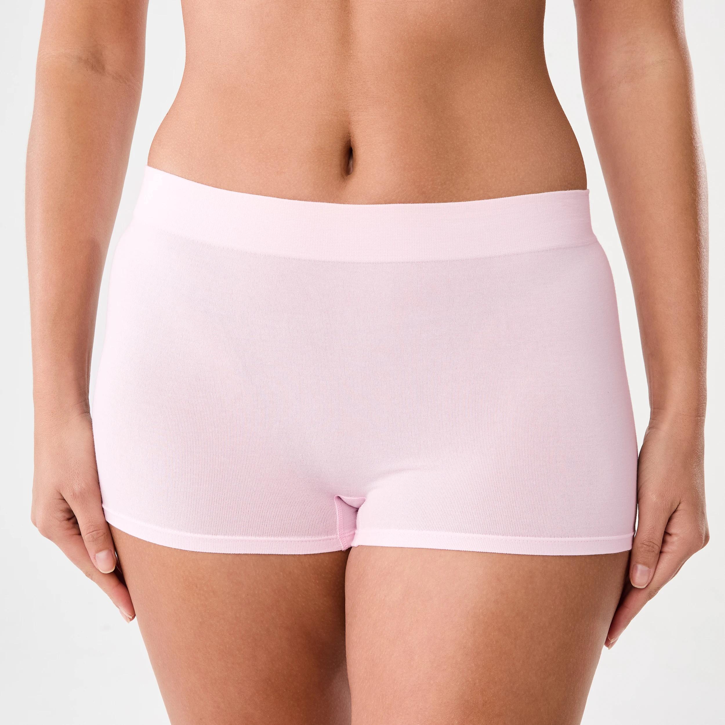 4 3 Pack Seamfree Cotton Boyleg Briefs BALLERINA, SACHET PINK, SOFT CLAY, 4 of 9