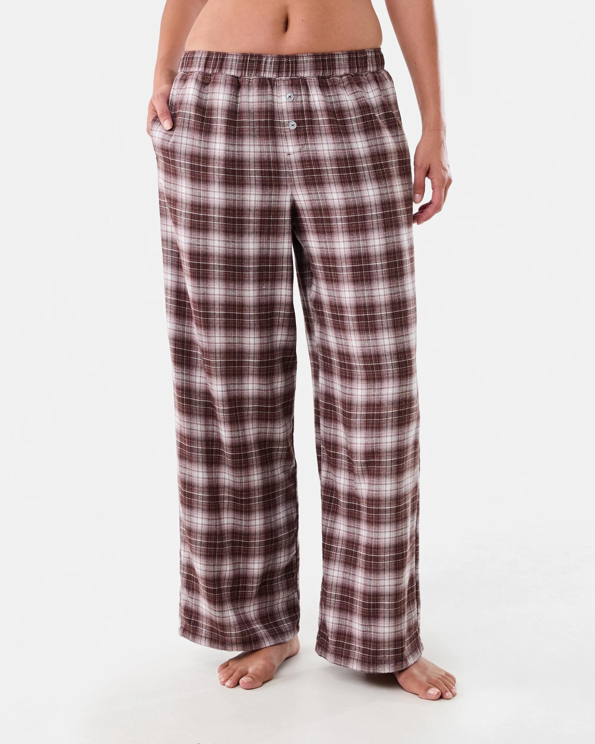 1 Boyfriend Flannel Pants Choc Chk, 1 of 6