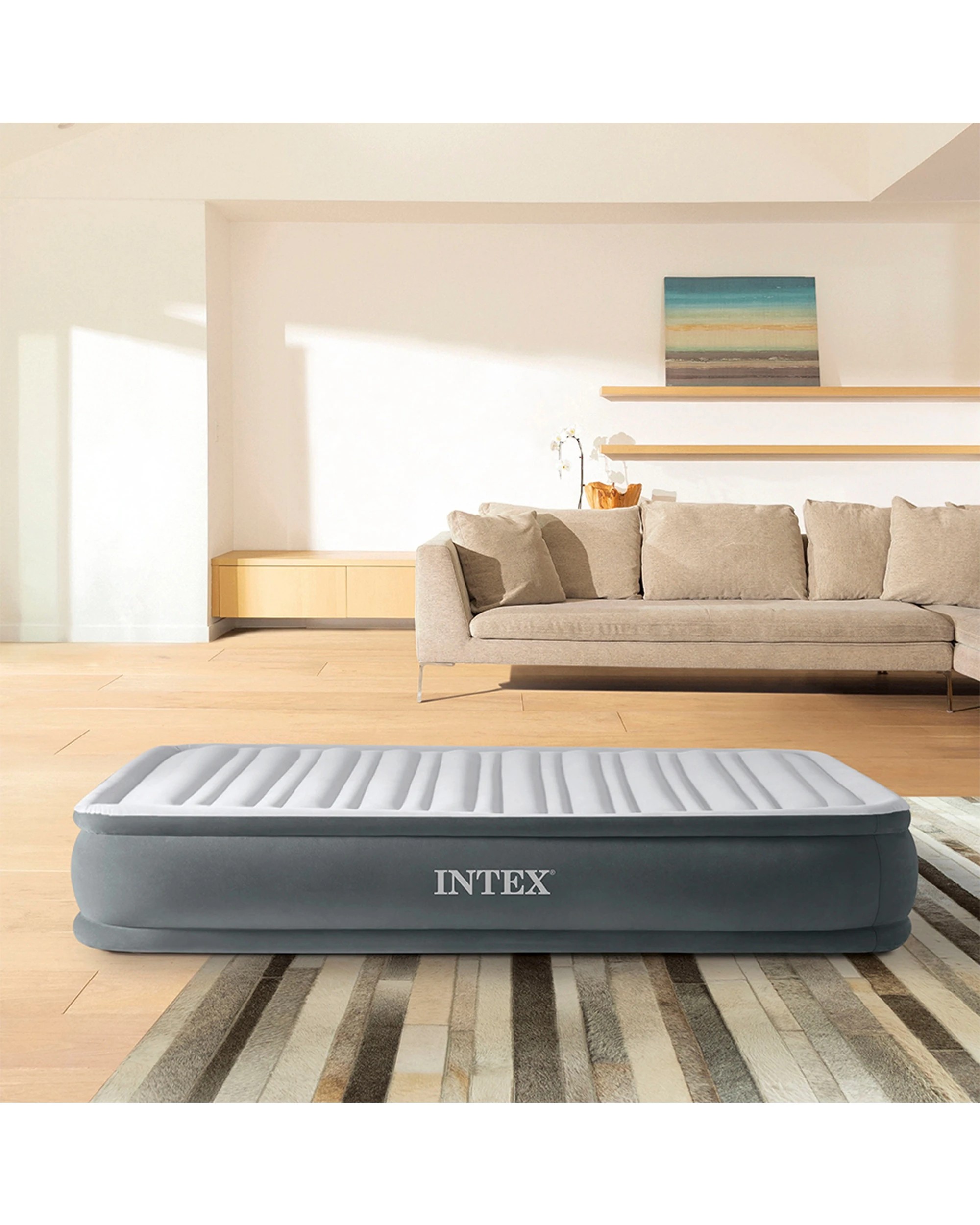 9 Intex Dura-Beam Comfort-Plush Airbed With Bip - Single Bed - Multi, 9 of 9