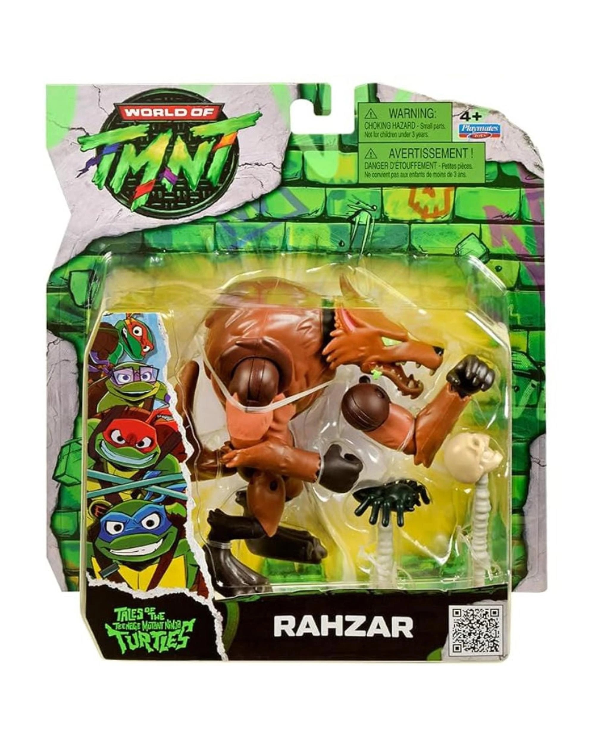 1 World of TMNT Tales of Teenage Mutant Ninja Turtles Mutanimals Rahzar Figure, 1 of 4