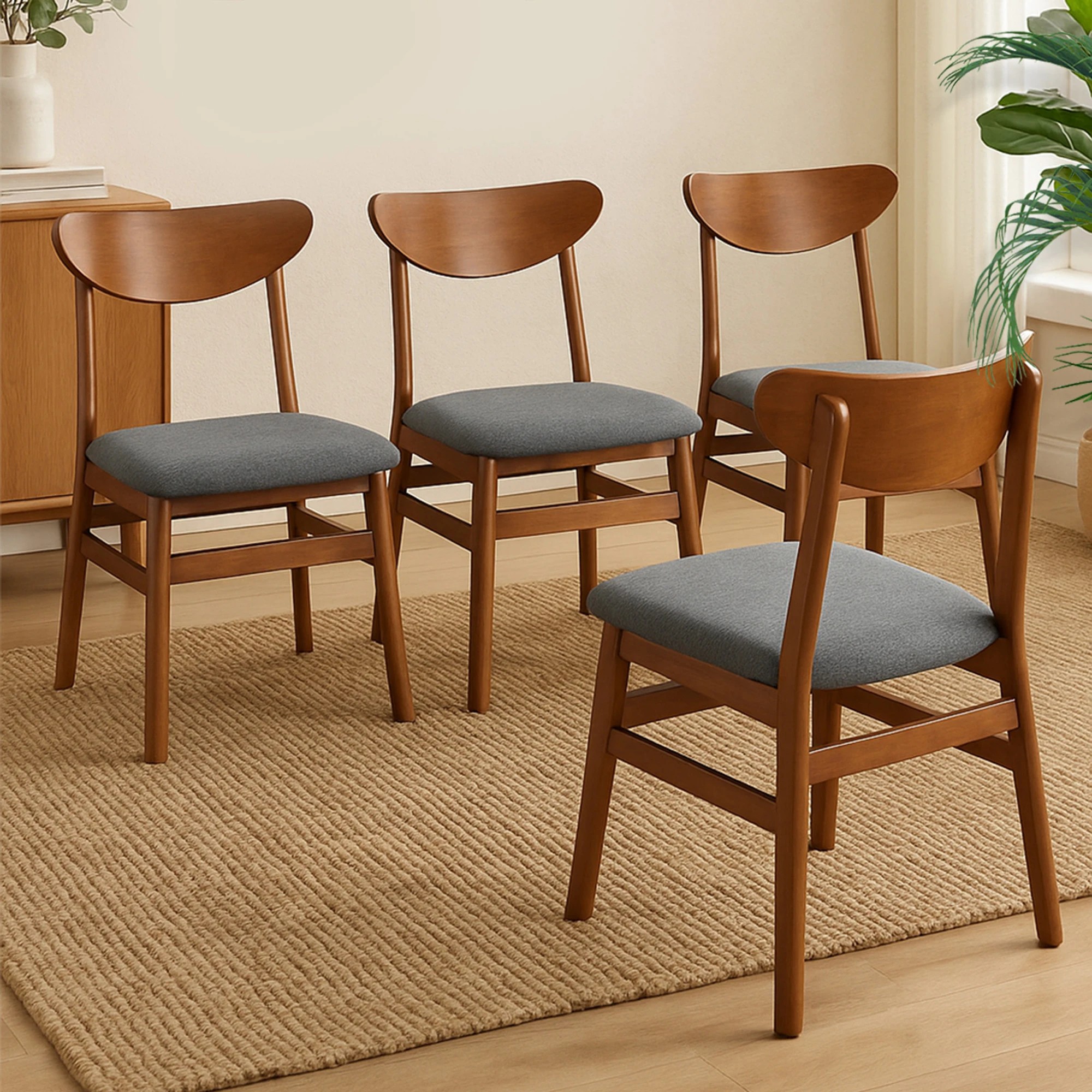 8 Levede 4x Linen Fabric Dining Chairs, 8 of 8