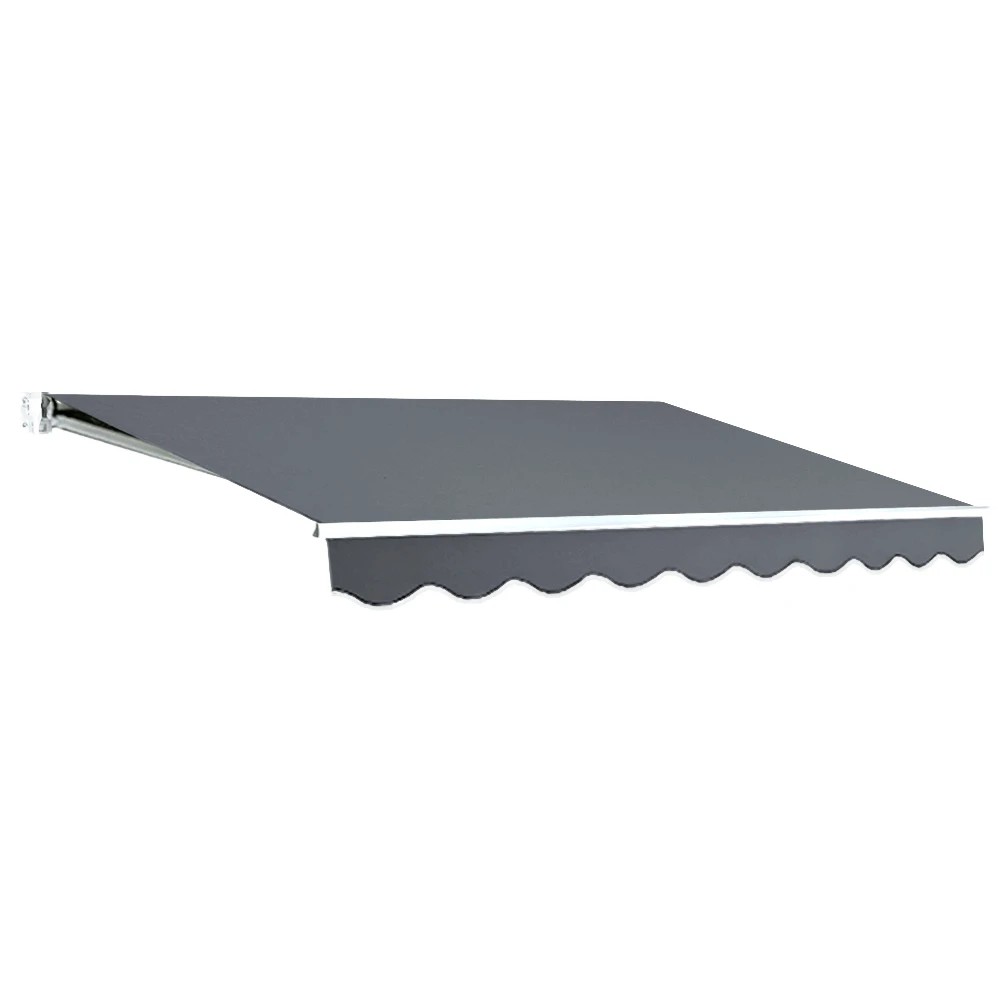 1 Instahut Retractable Folding Arm Awning Manual Sunshade 3Mx2.5M - Grey, 1 of 6