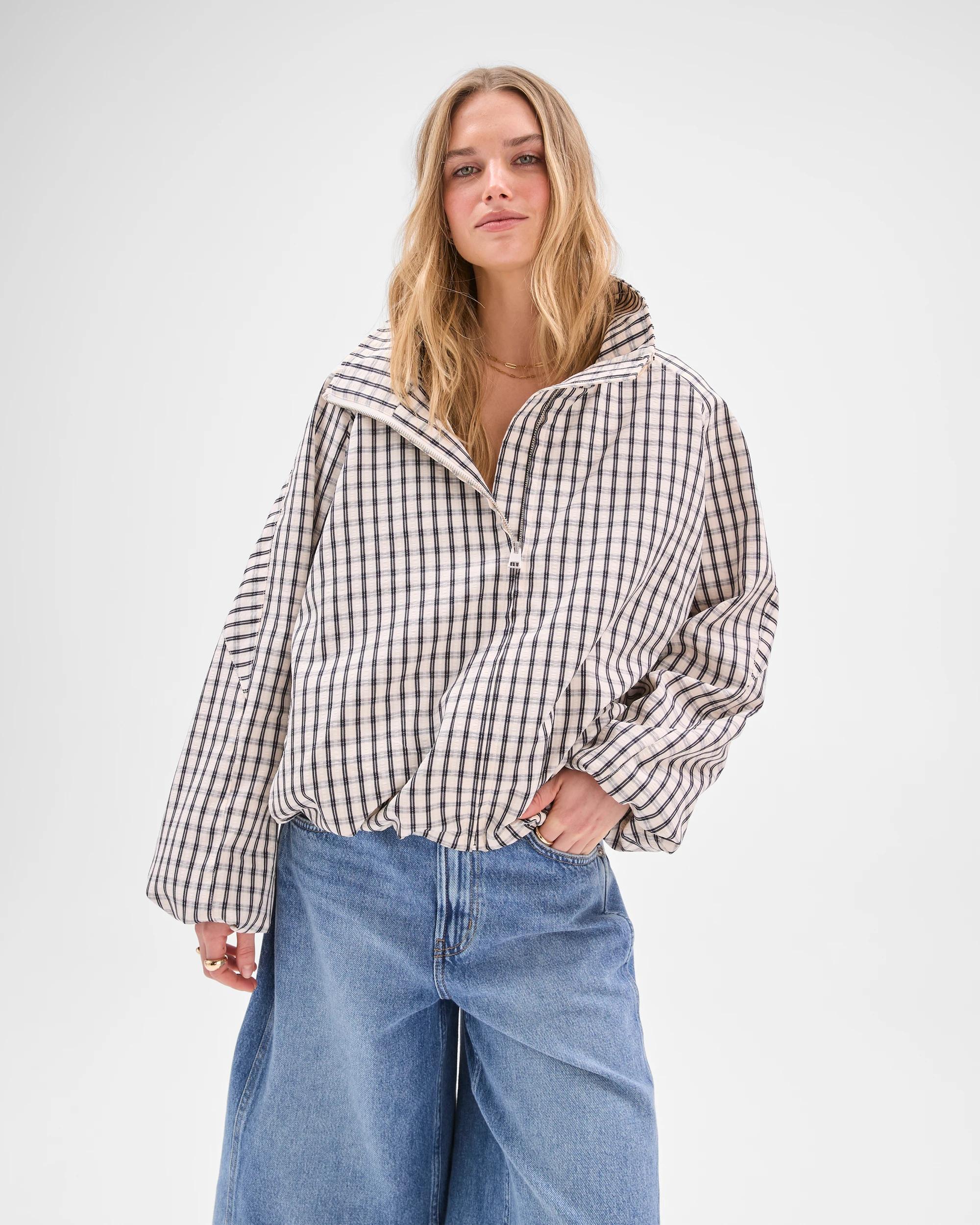 4 Lily Loves Parker Jacket NAVY CHECK, 4 of 7