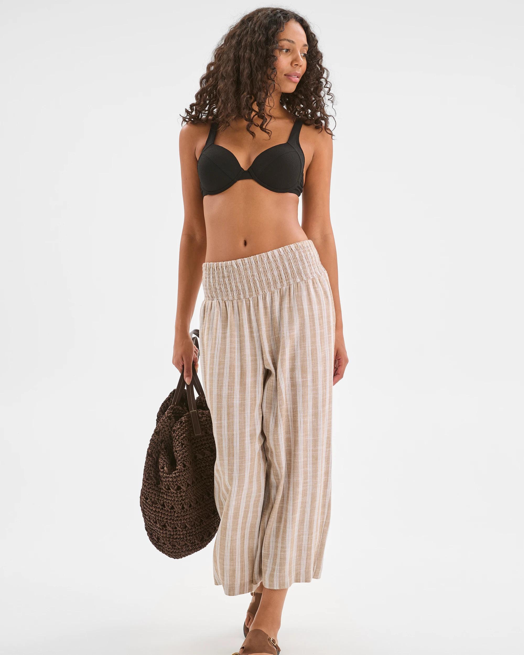 1 Target Resort Stripe Culotte Pants STRIPE NEUTRAL, 1 of 7