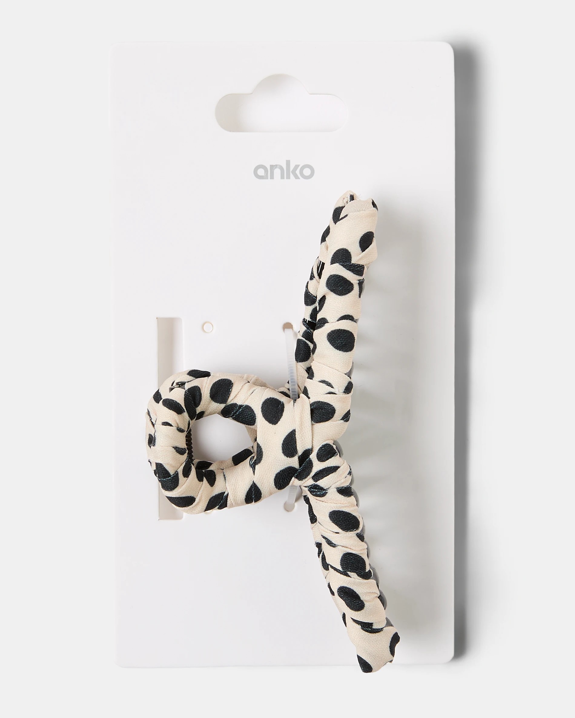 4 Polka Fabric Loop Claw Hair Clip, 4 of 4