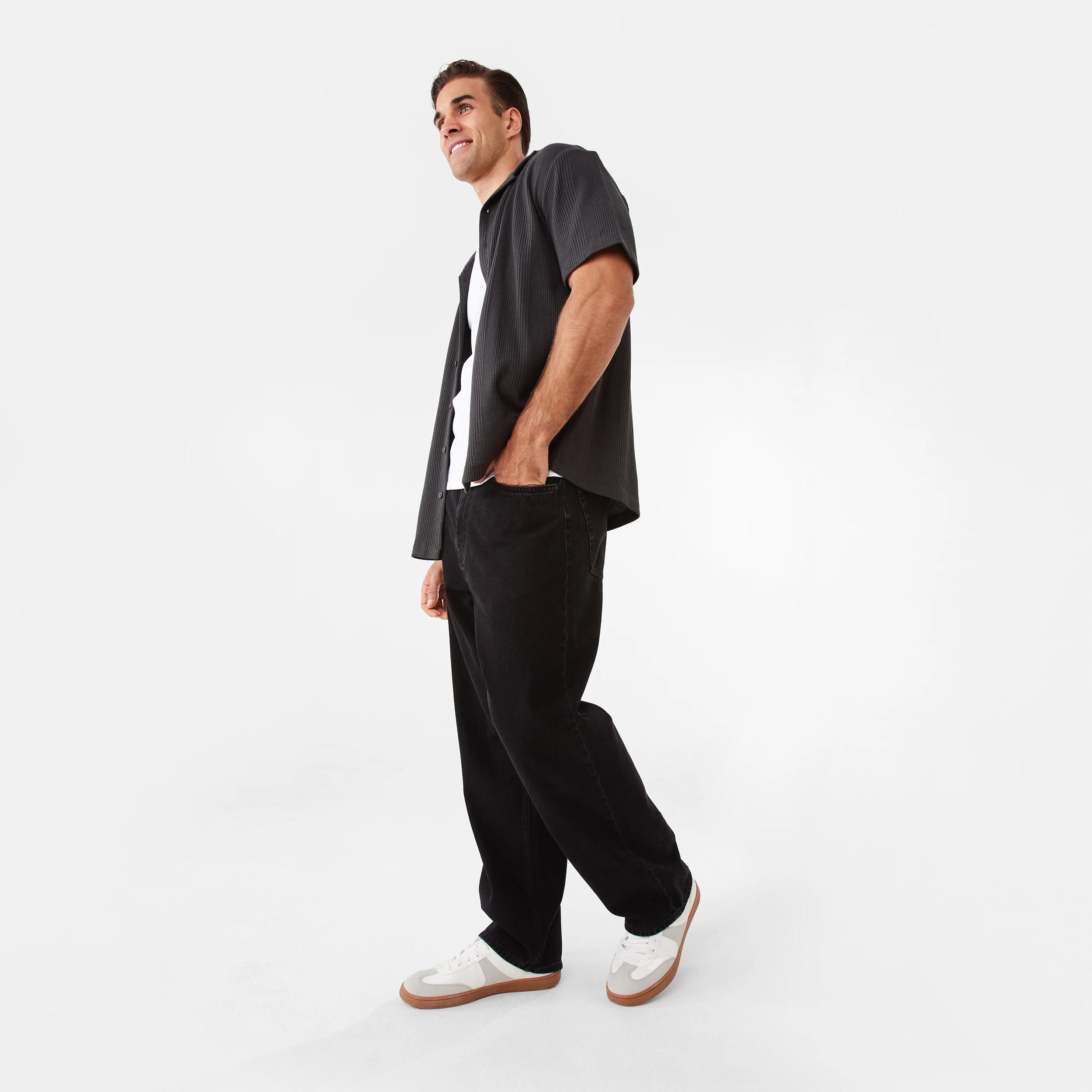 3 Baggy Jeans Black Wash, 3 of 7
