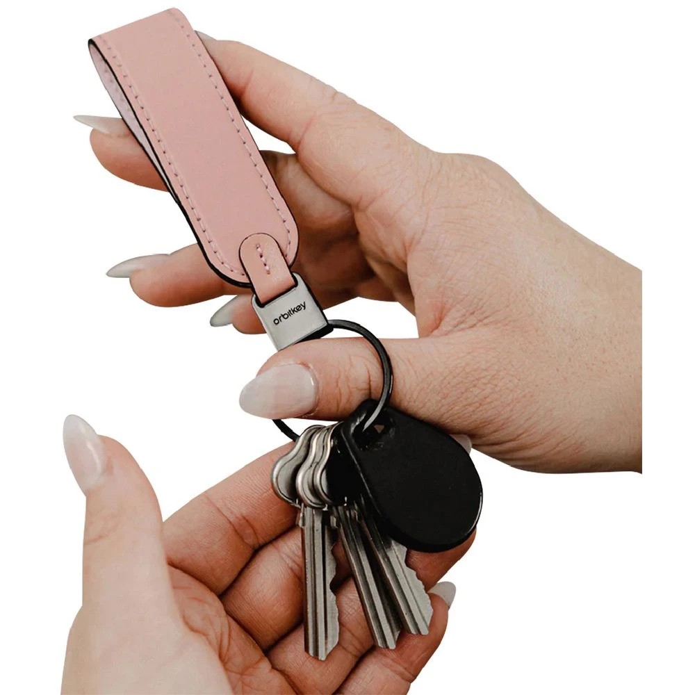 6 Orbitkey Loop Keychain Leather Cotton Candy, 6 of 6