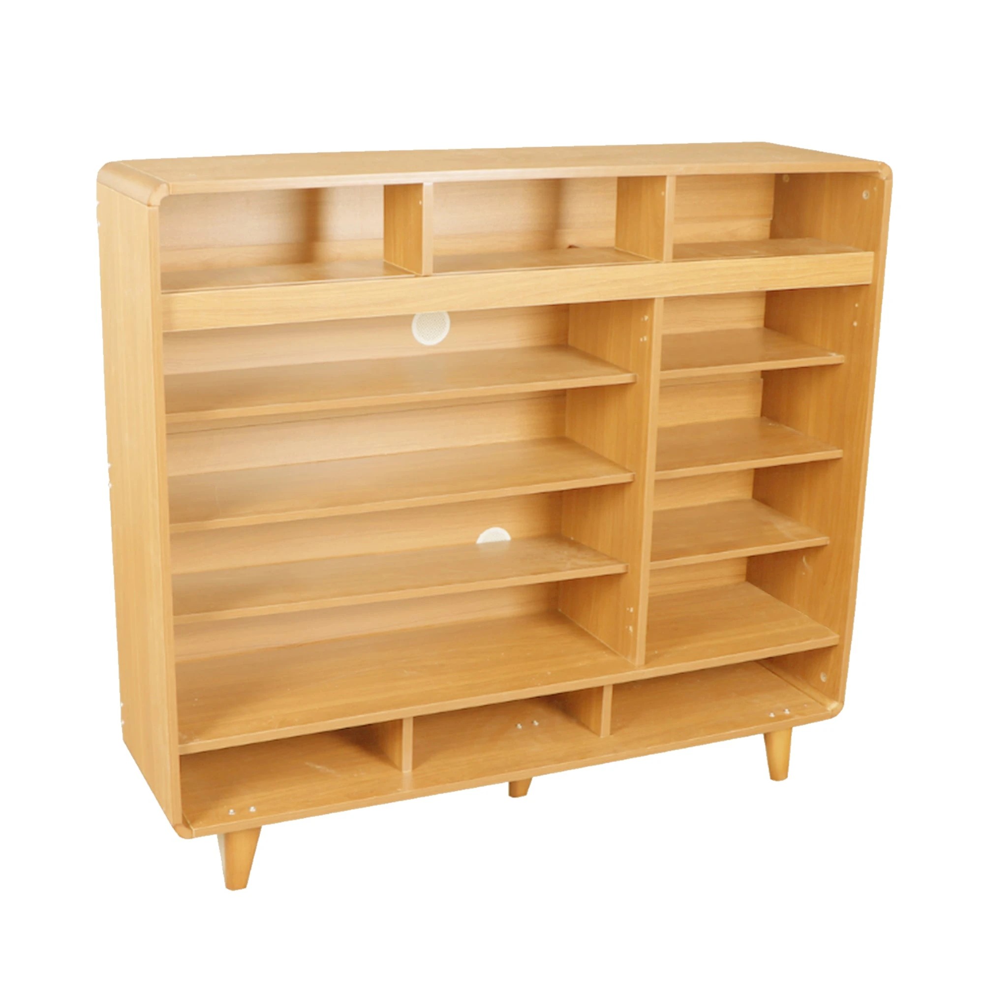 10 Foret Shoe Cabinet Shelf Modern Large Storage Cupboard 2 Drawers 120cm White, 10 of 10