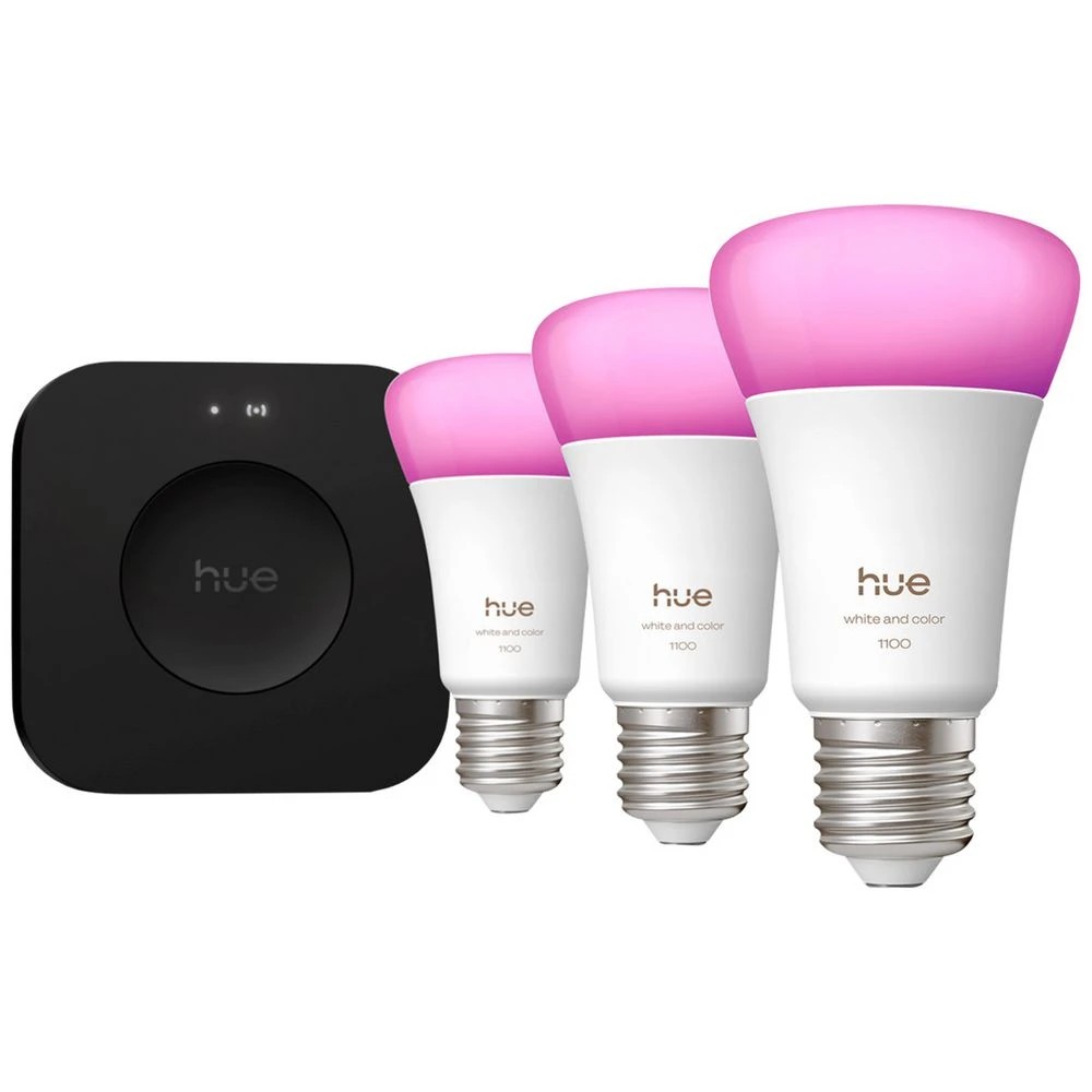 2 Philips Hue White and Colour Smart Bulb 11W A60 E27  3PK, 2 of 7