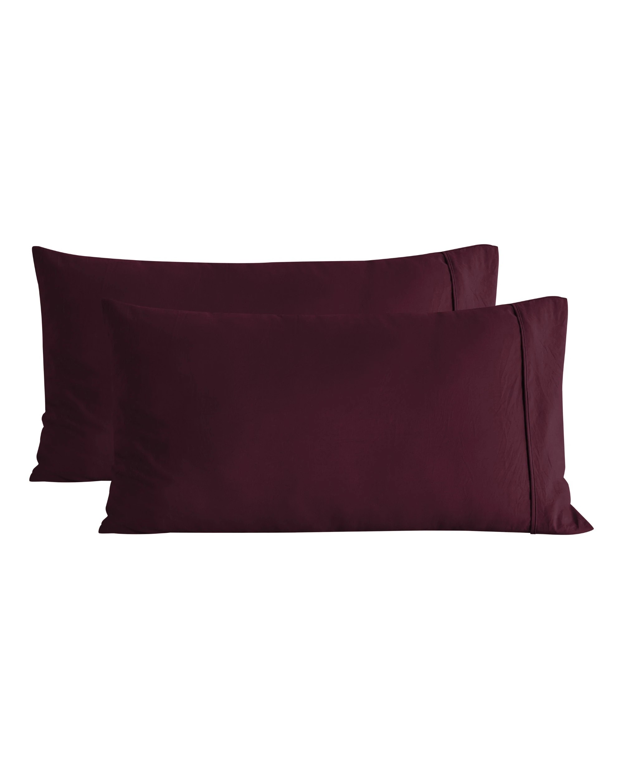 5 Dreamaker Superfine Washed Microfibre King Pillowcase Twin Pack - Cherry, 5 of 5