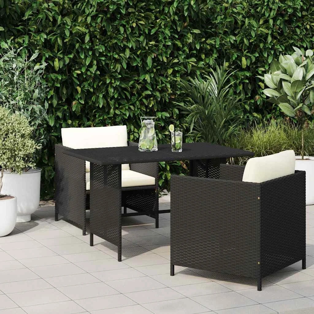 3 vidaXL Garden dining table Durable - Black, 3 of 9