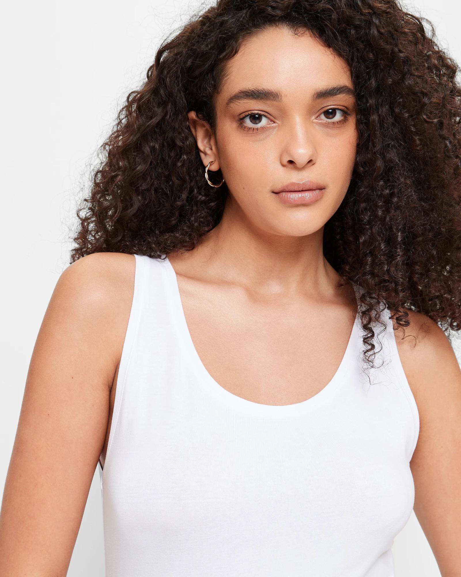 5 Target Australian Cotton Tank Top WHITE, 5 of 5