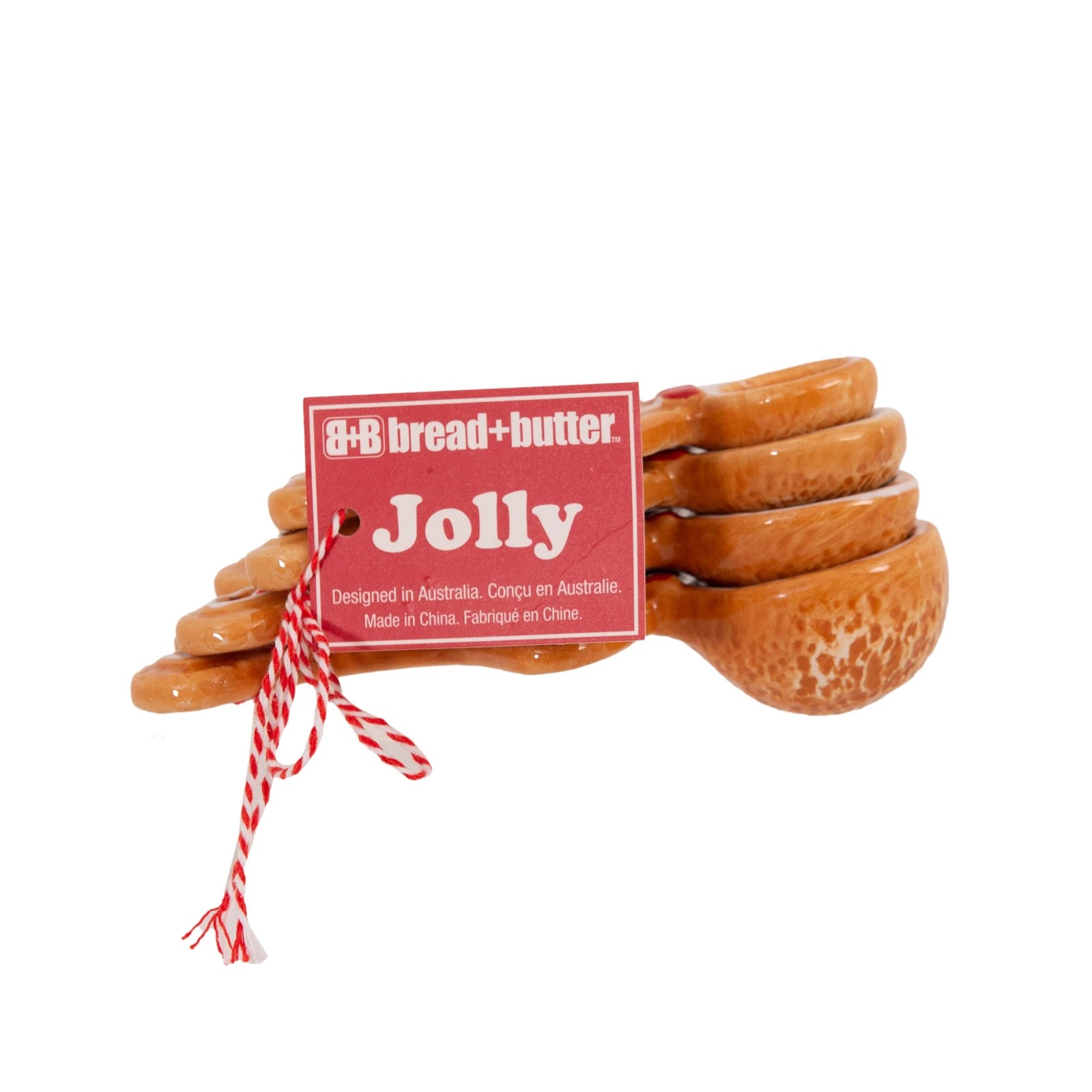 3 Bread and Butter Figurine Gingerbread Man Spoons 4 Pack - Brown, 3 of 3
