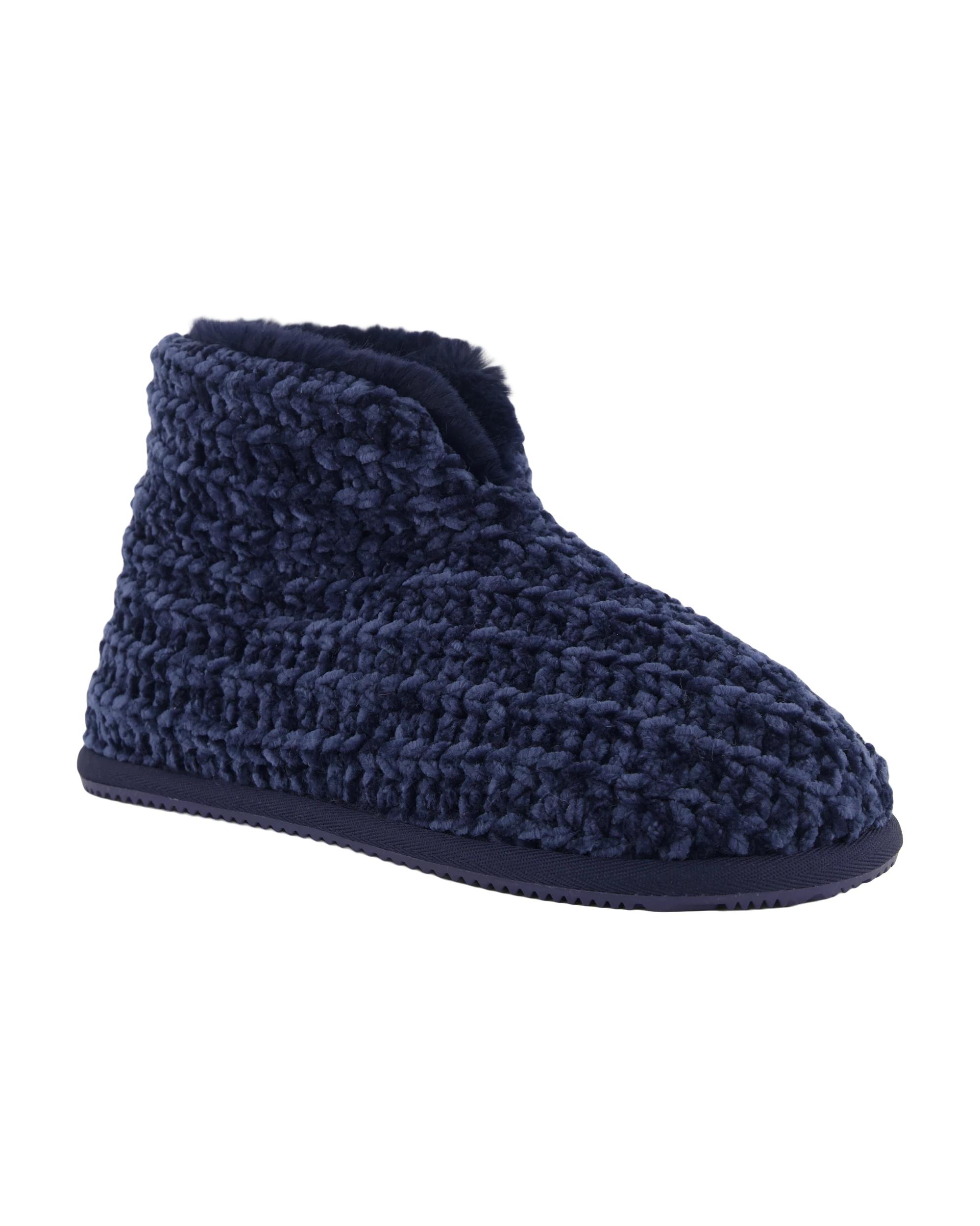 1 Knitted Boots Blu Night, 1 of 4