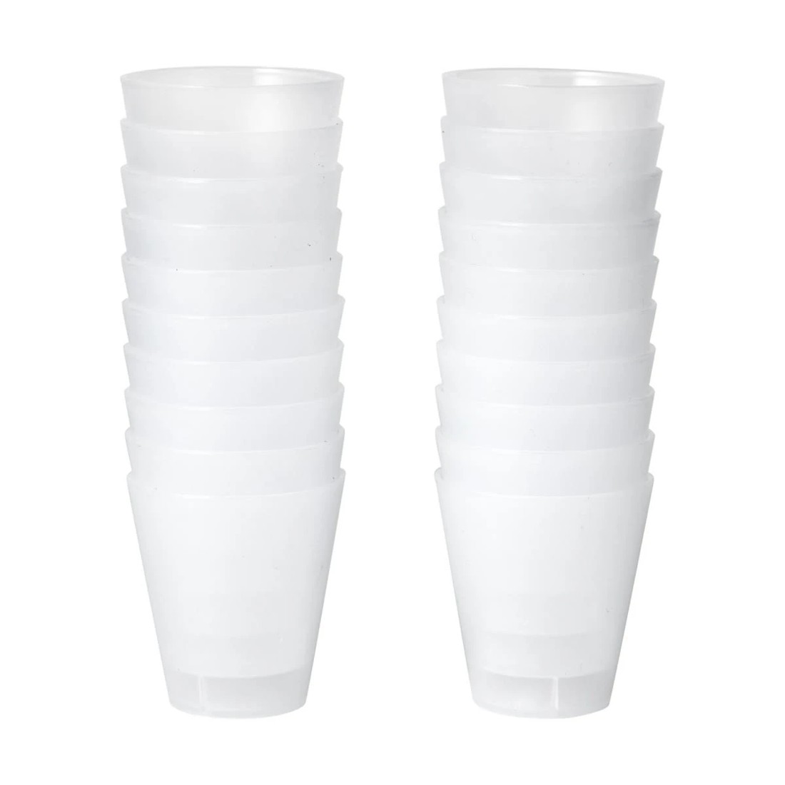 1 20 Pack Reusable Plastic Shot Glasses, 1 of 4