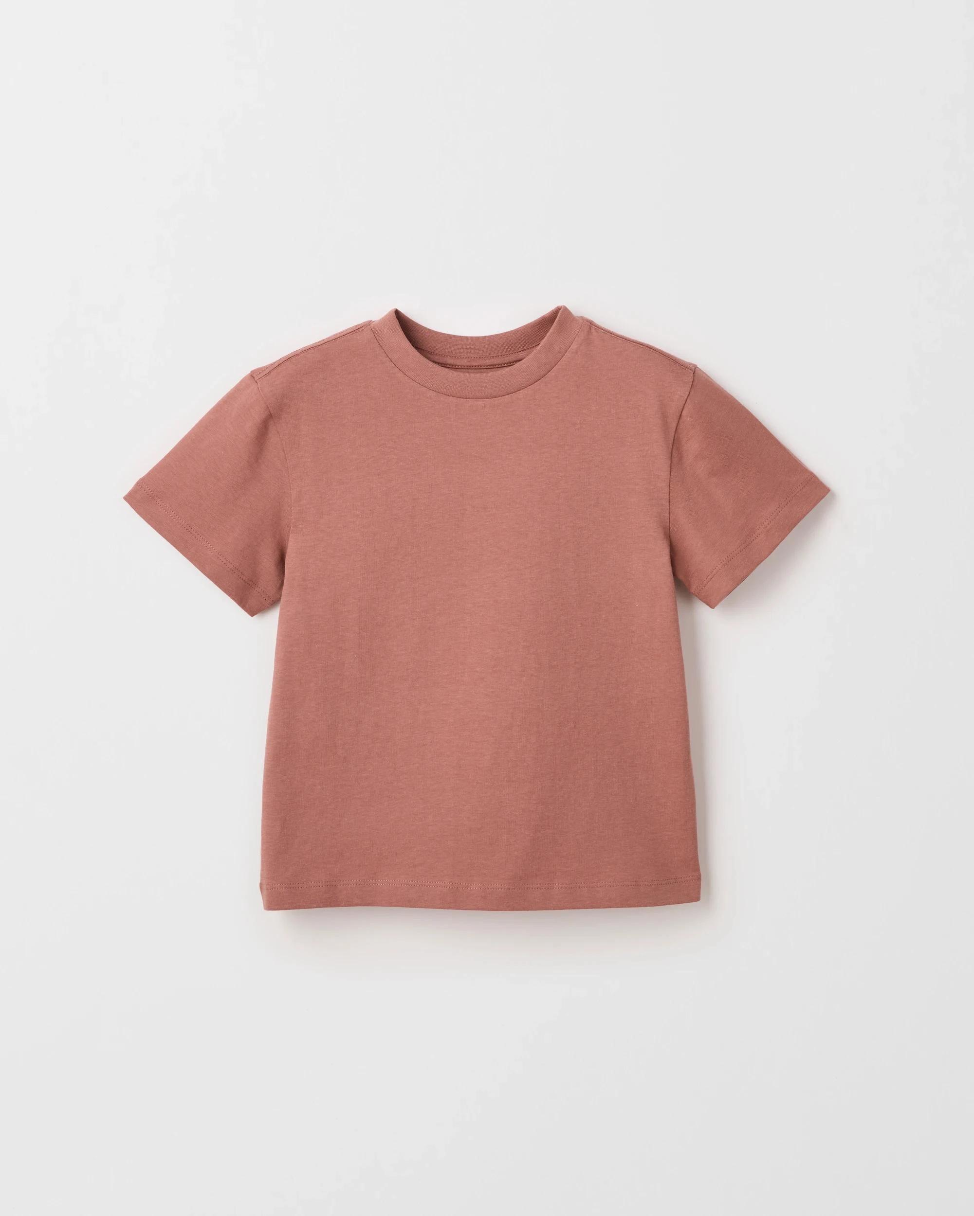 2 Target Kids Australian Cotton Blend 3 Pack T-Shirt BROWN, 2 of 5