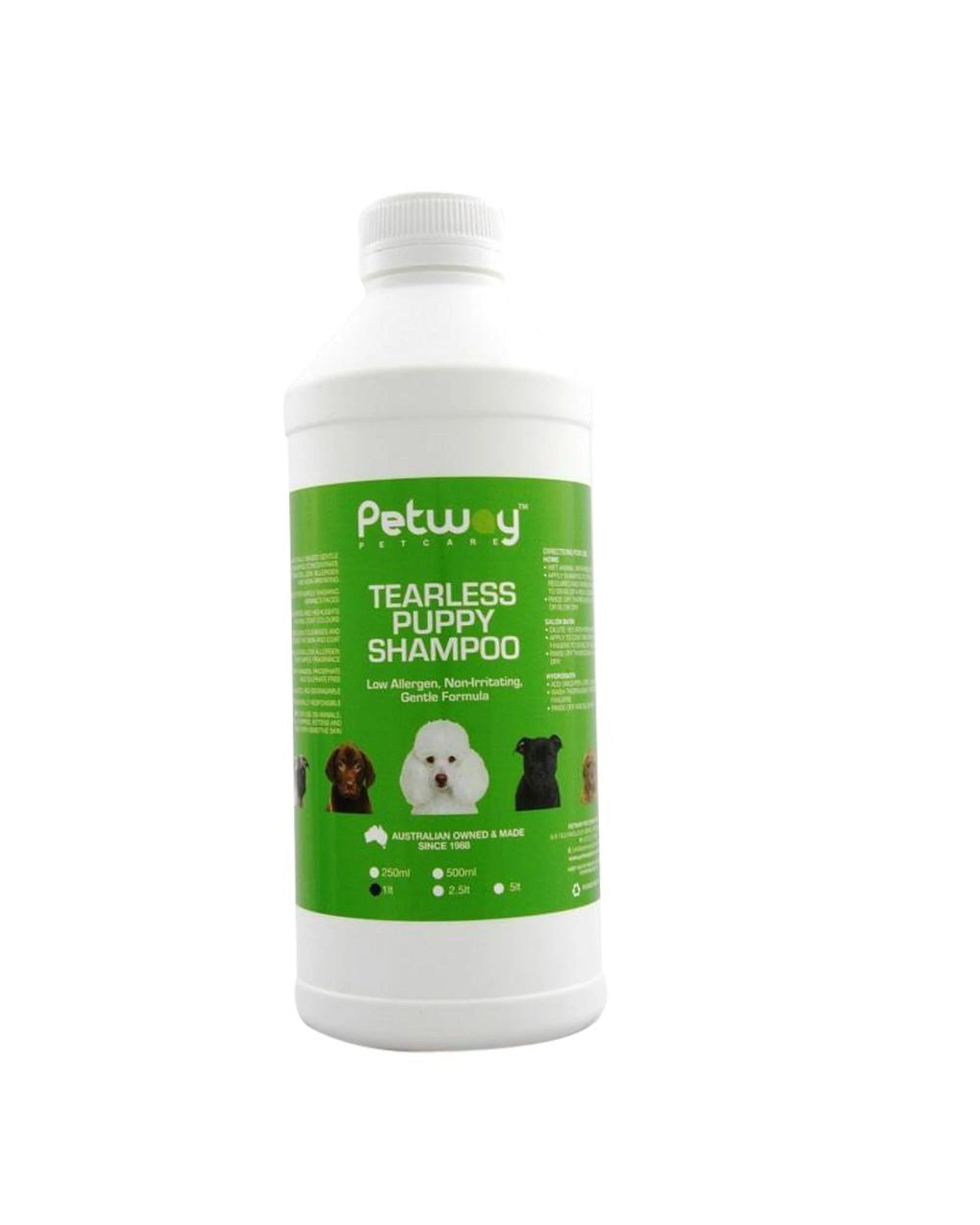1 Petway Petcare Tearless Puppy Grooming Shampoo 1L, 1 of 1
