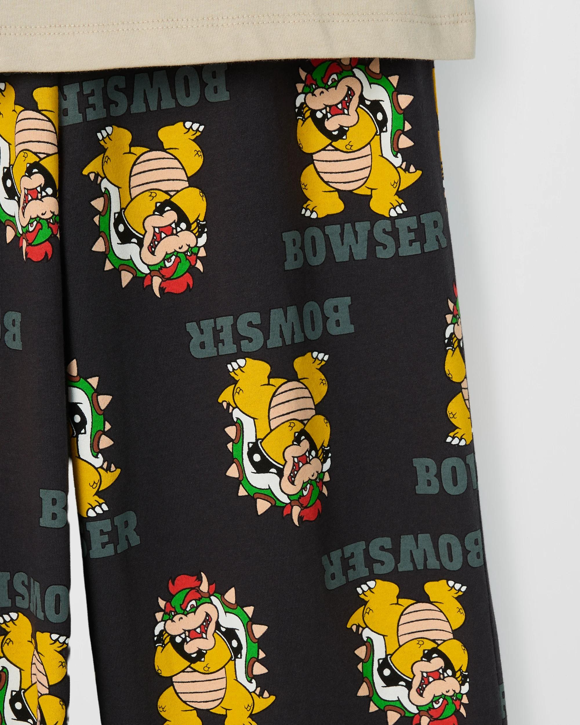 7 Super Mario Australian Cotton Older Boys Jersey Pyjama Set BOWSER, 7 of 7