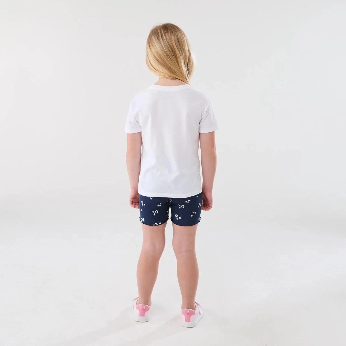 5 Printed Rib Bike Shorts FLORAL DITZY NAVY, 5 of 5