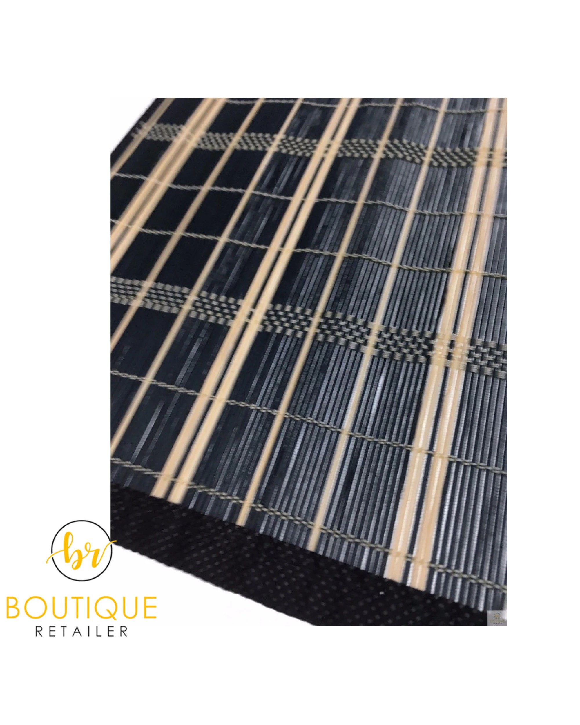 4 BR Home Bamboo Placemats for Dinner Table Decor, 4 of 5