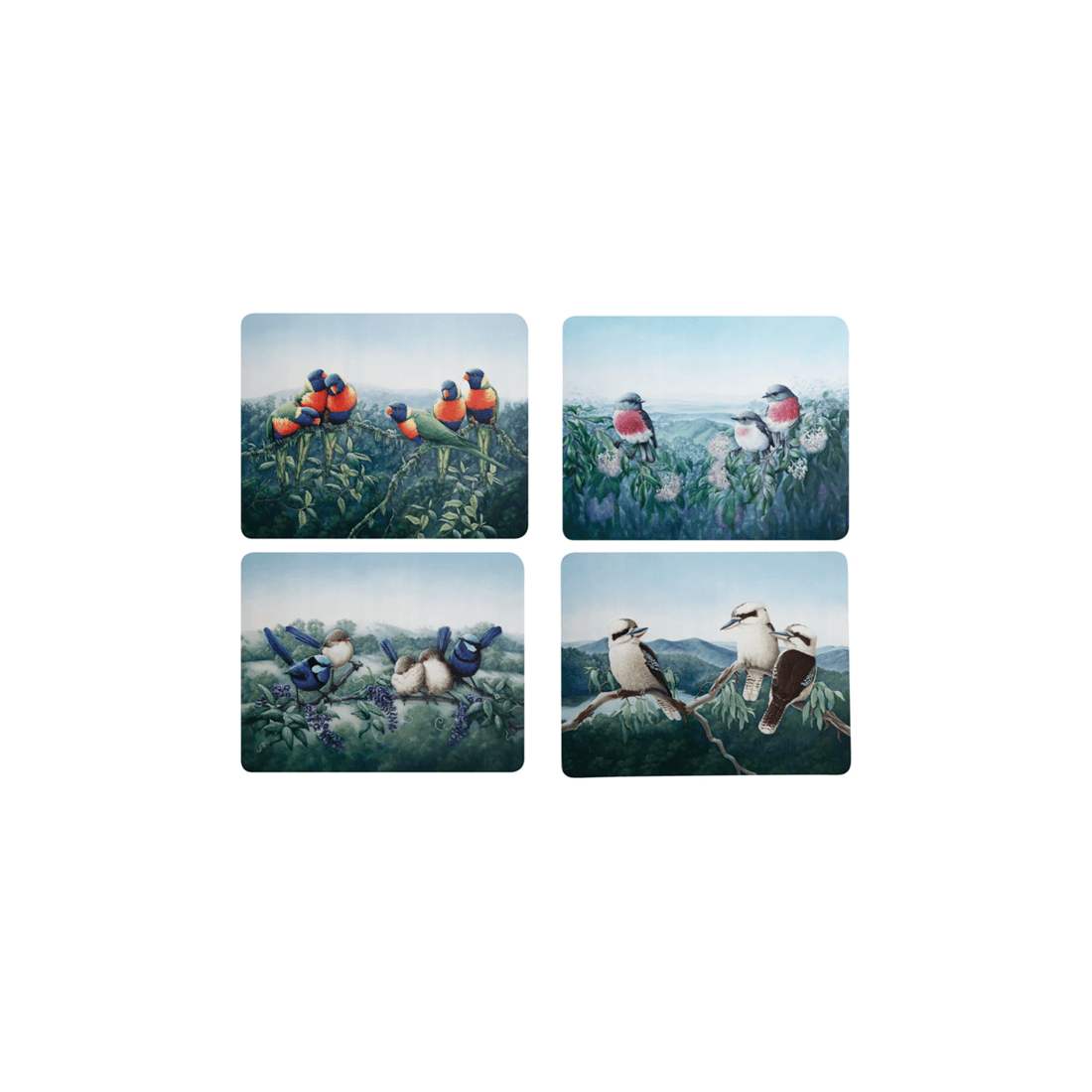 2 Maxwell & Williams Set Of 4 Birds Of Australia Cork Placemats 34cm Gift Boxed
 - Multi, 2 of 3