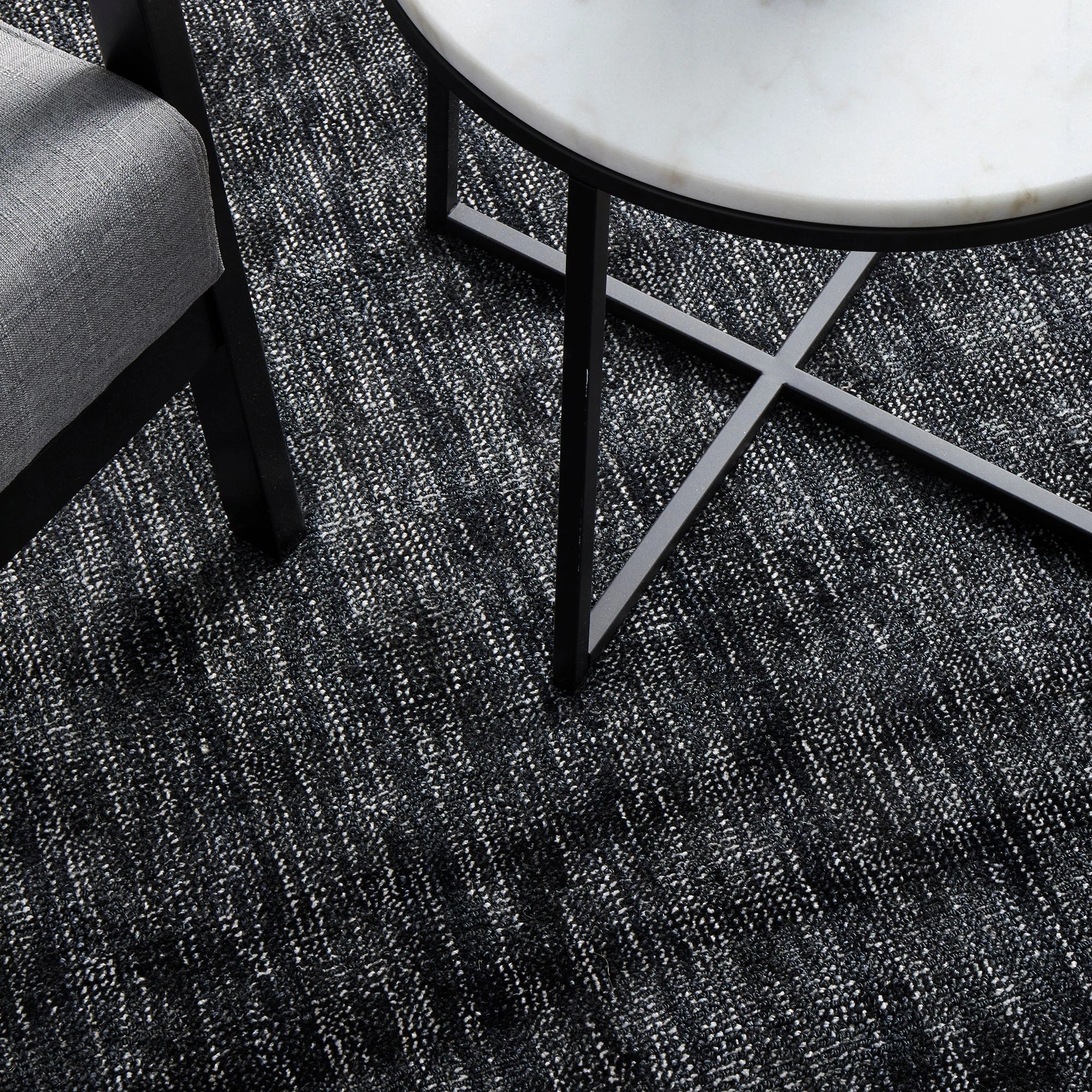 6 Common Ground Rugs Cerulean 40 225x155cm - Black, 6 of 8