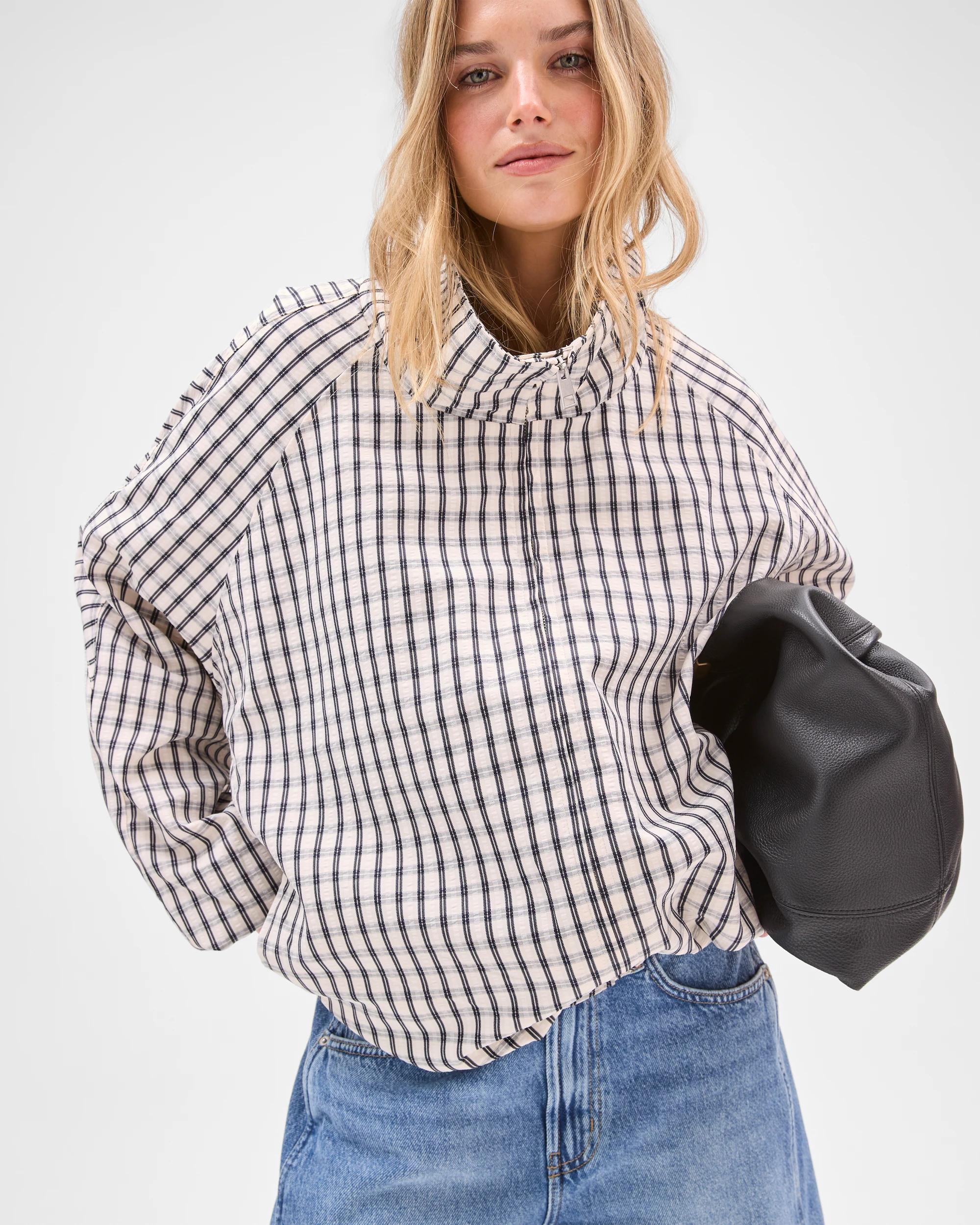 3 Lily Loves Parker Jacket NAVY CHECK, 3 of 7
