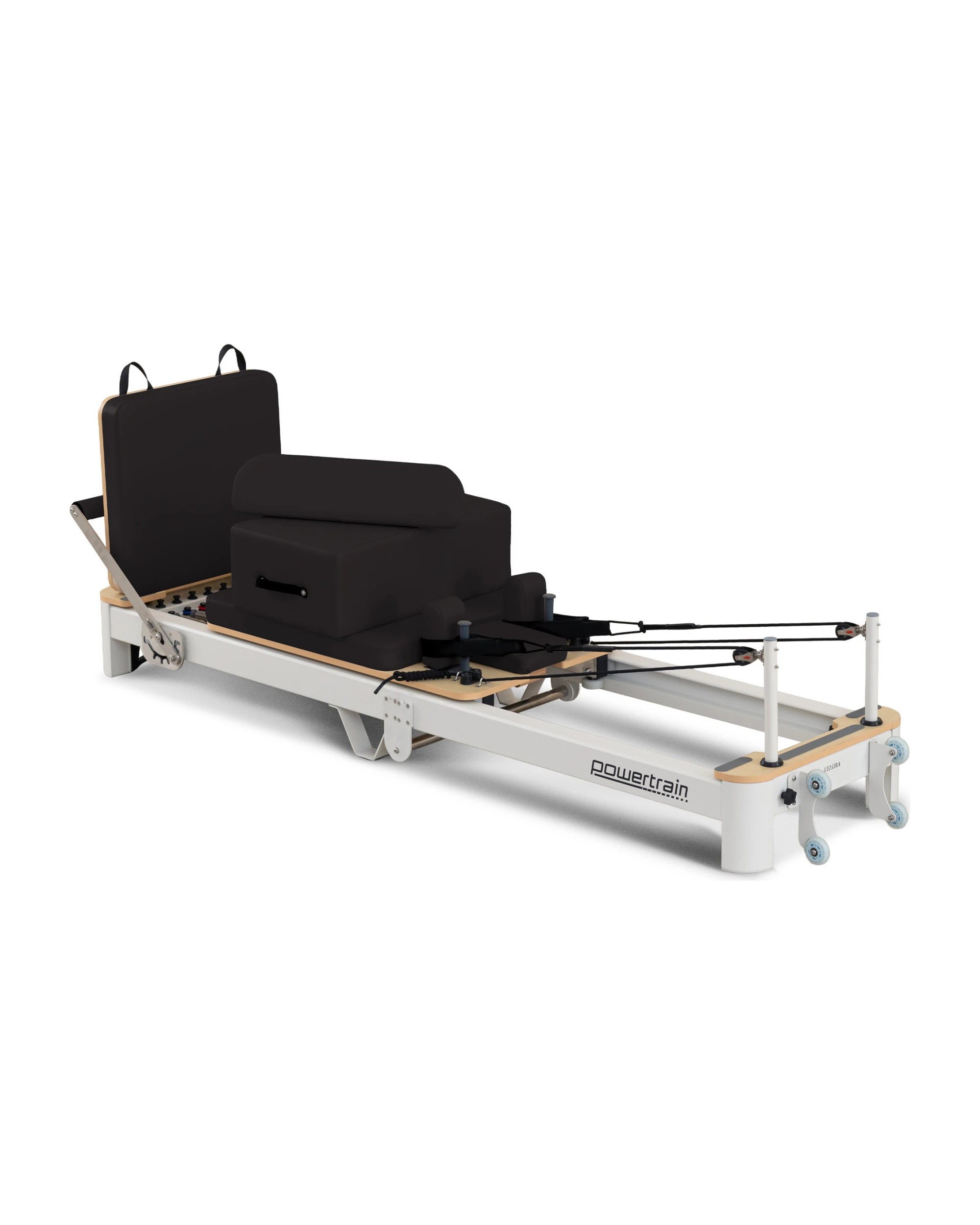 9 Powertrain Velora Pilates Reformer Machine Aluminium Foldable Multifunctional Home Gym Equipment Exercise Trainer Black, 9 of 9