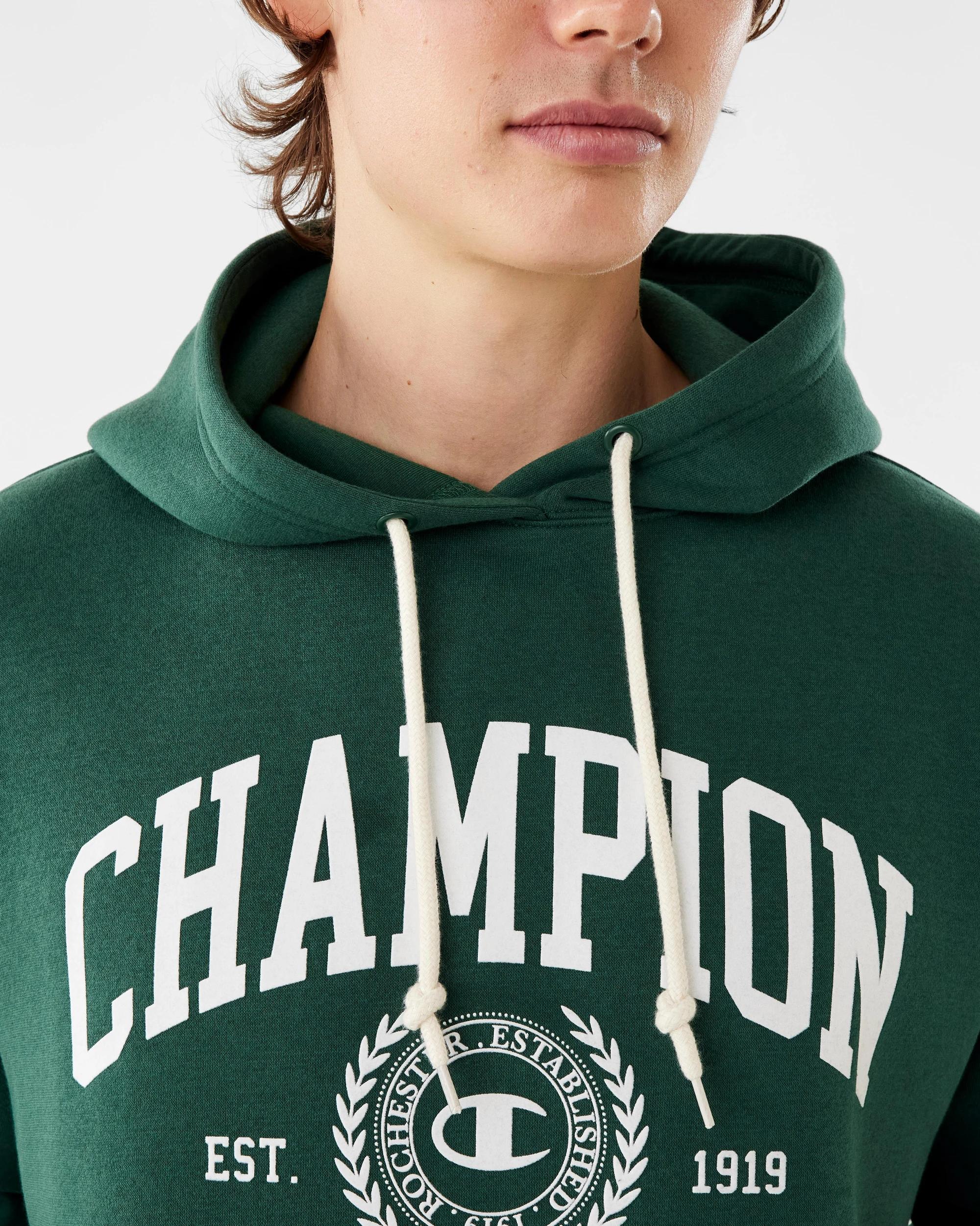 6 Champion Varsity Mens Hoodie Hunt Green, 6 of 8