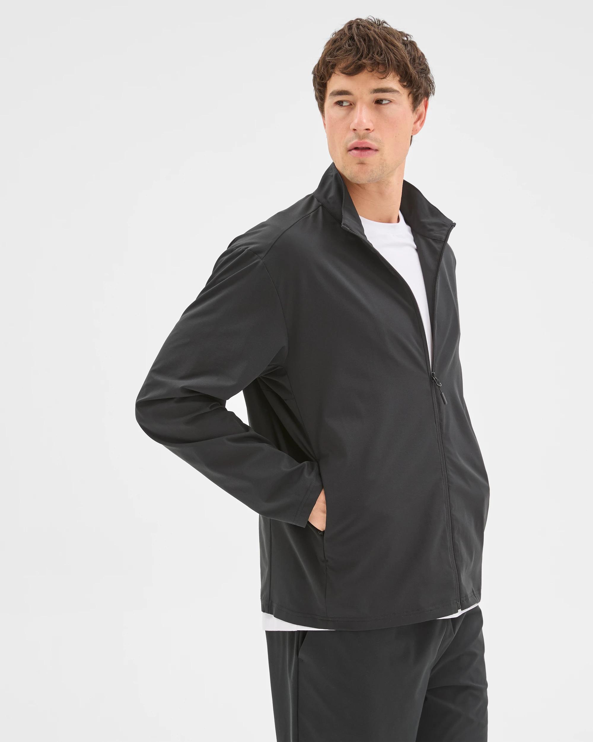 3 Target Active Zip Through Textured Jumper BLACK, 3 of 6