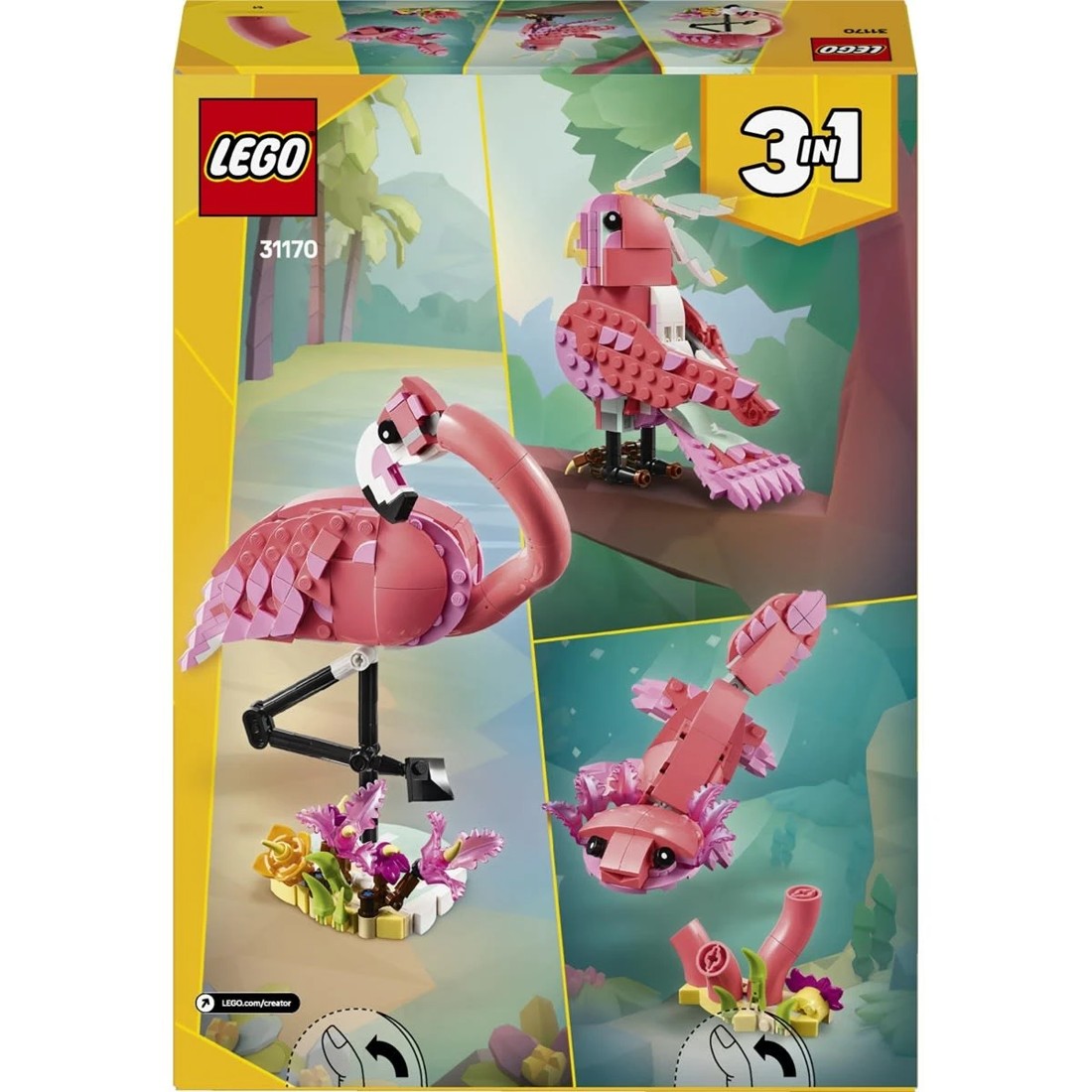 9 LEGO Creator Wild Animals: Pink Flamingo 31170, 9 of 9