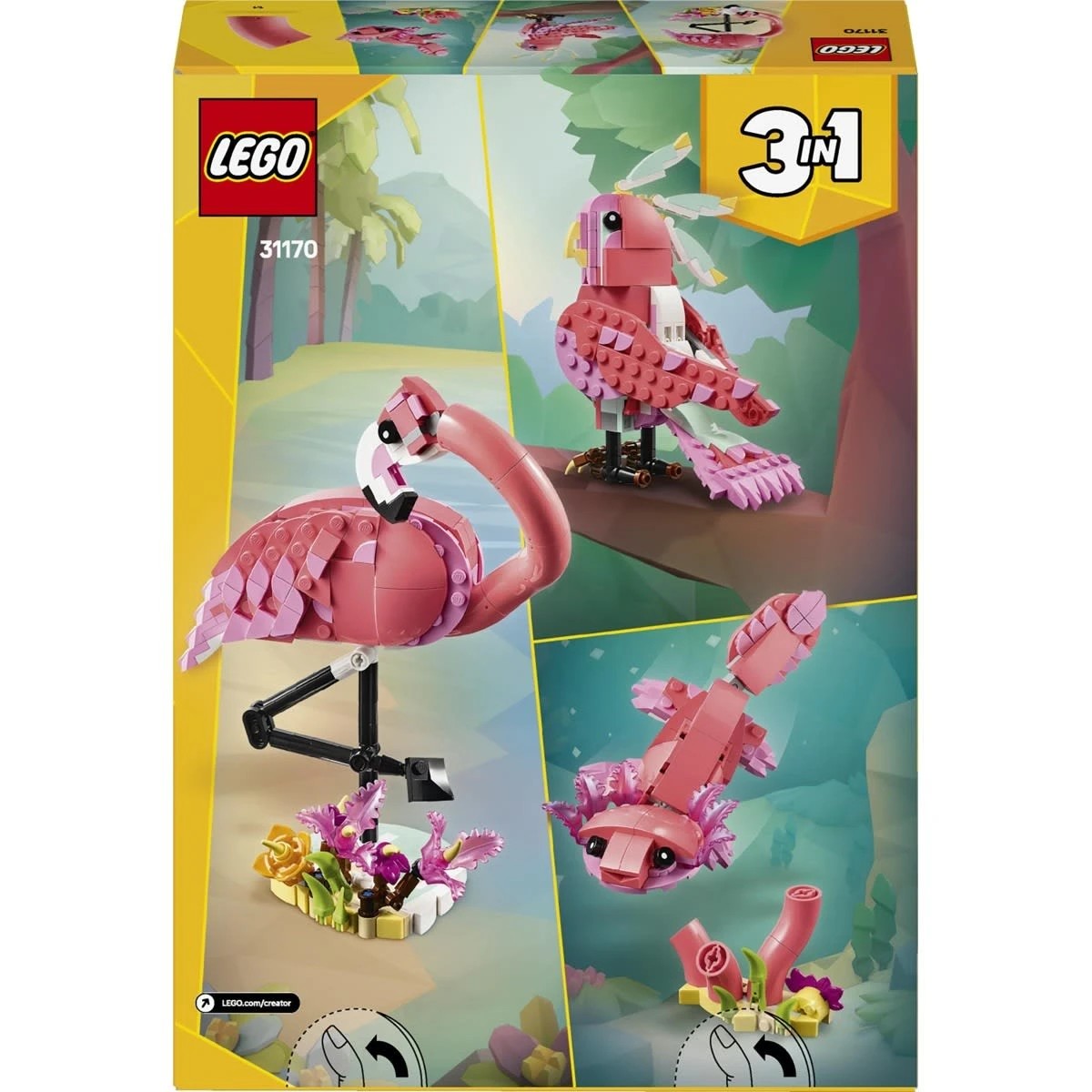 9 LEGO Creator Wild Animals: Pink Flamingo 31170, 9 of 9