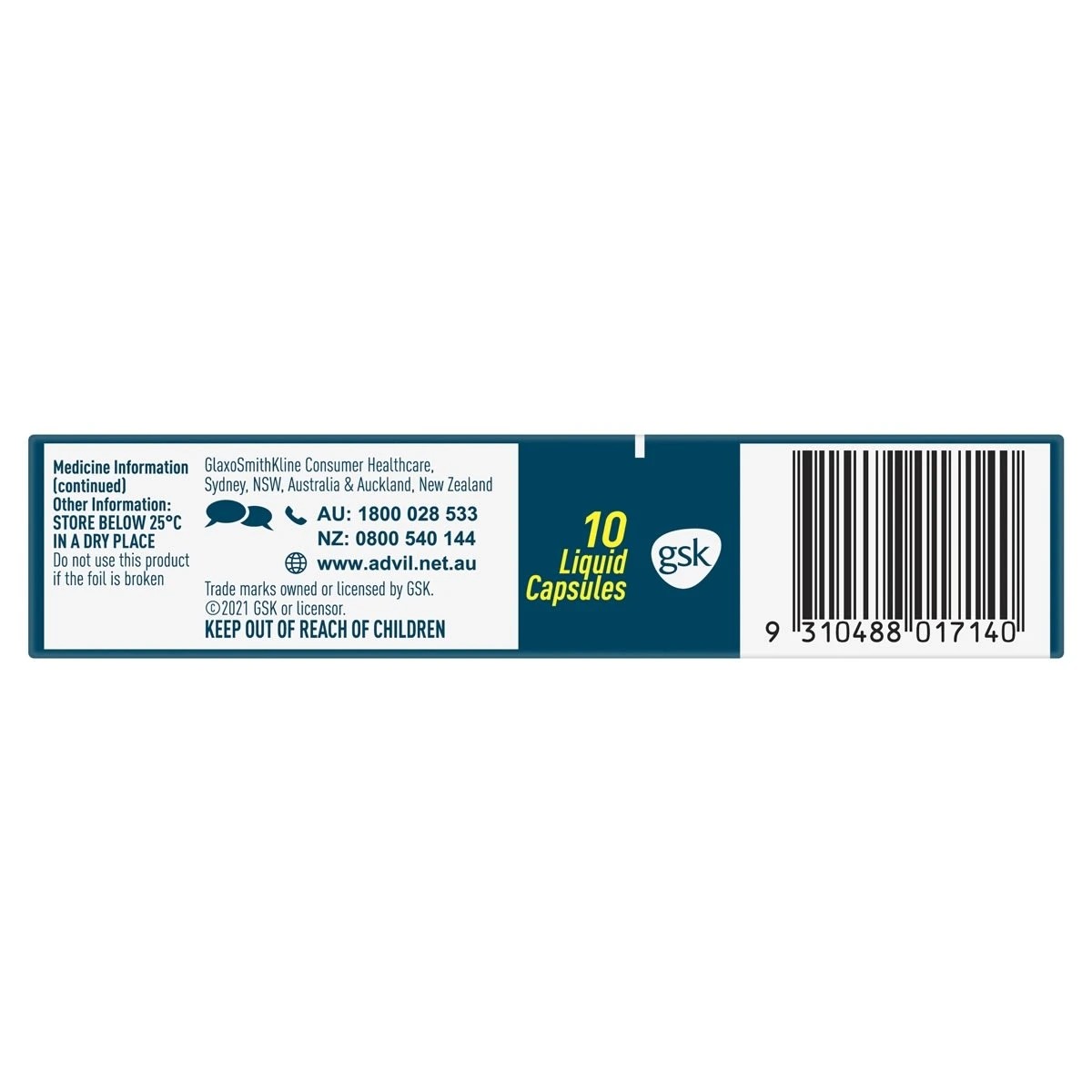 3 10 Pack Advil Ibuprofen Liquid Capsules 200mg, 3 of 10