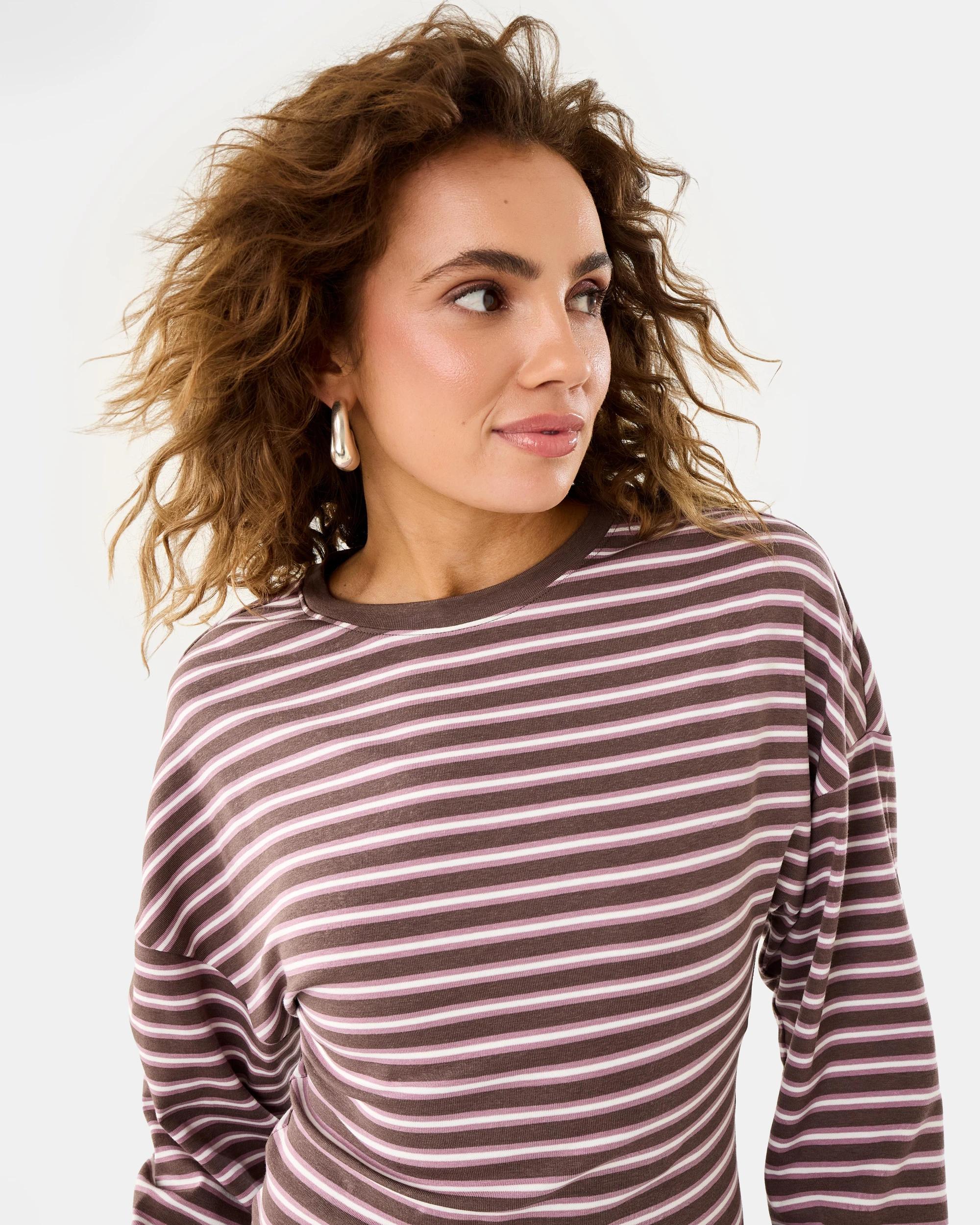 7 Long Sleeve Fitted Top Mauvorch, 7 of 9