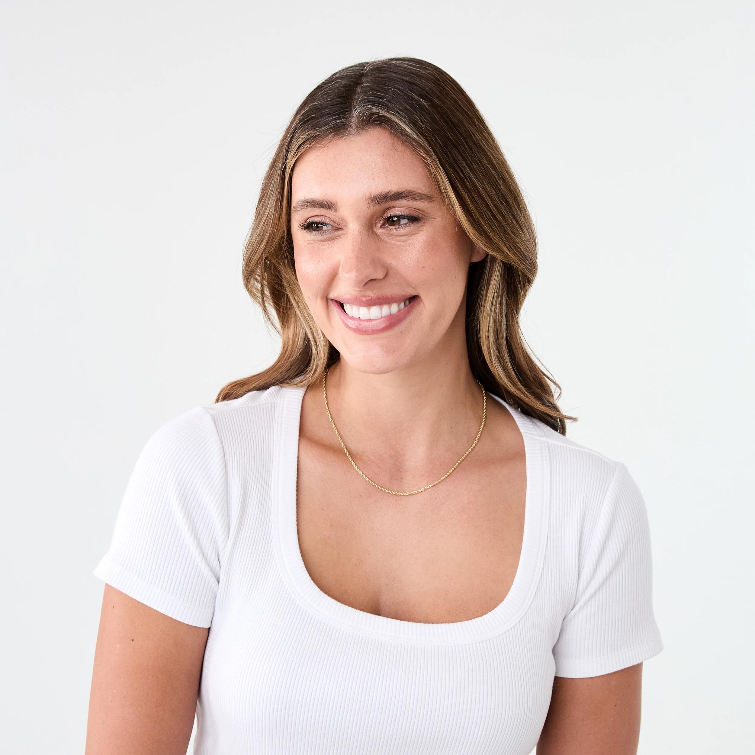 3 18K Gold Plated Twist Chain Necklace Gold, 3 of 4