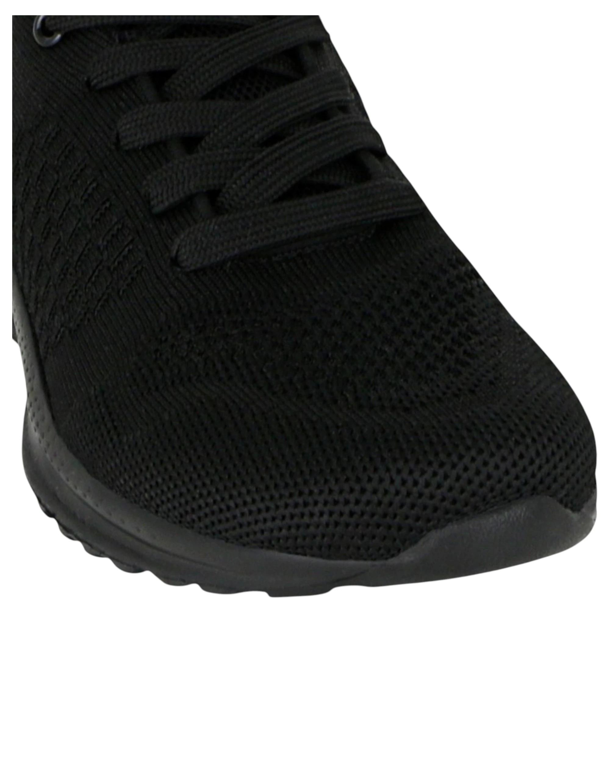 3 Lightning Bolt Womens Kirsty Sneakers Lace Up Shoes BLACK, 3 of 3