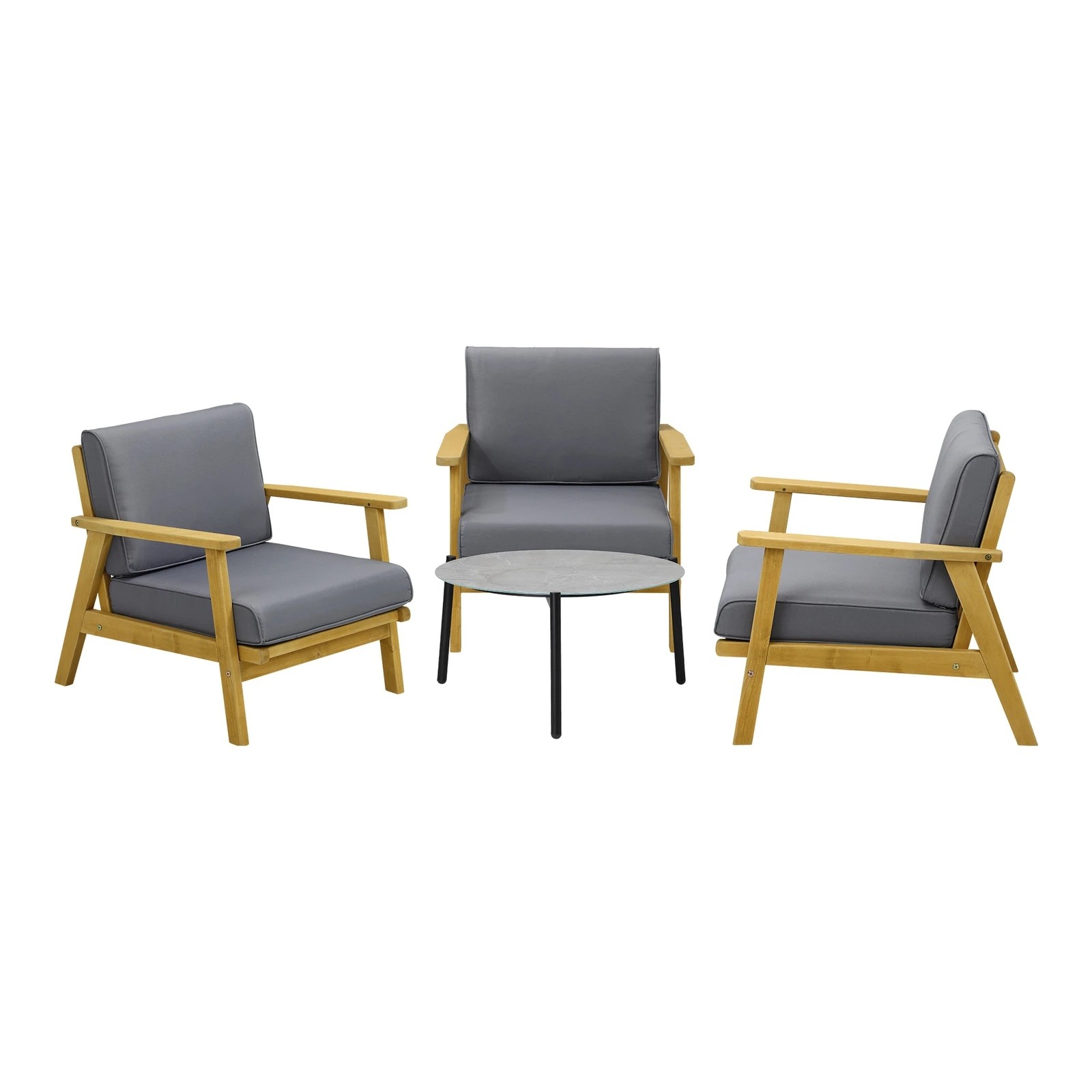 4 Livsip 4pcs Outdoor Lounge Set Patio Furniture Sets Coffee Side Table
 - Multi, 4 of 10