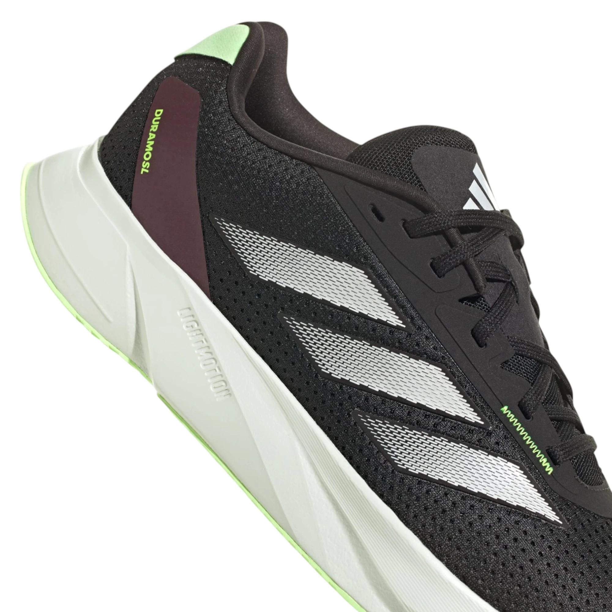 7 Adidas Mens Duramo SL Black Multi Athletic Running Shoes BLACK, 7 of 7