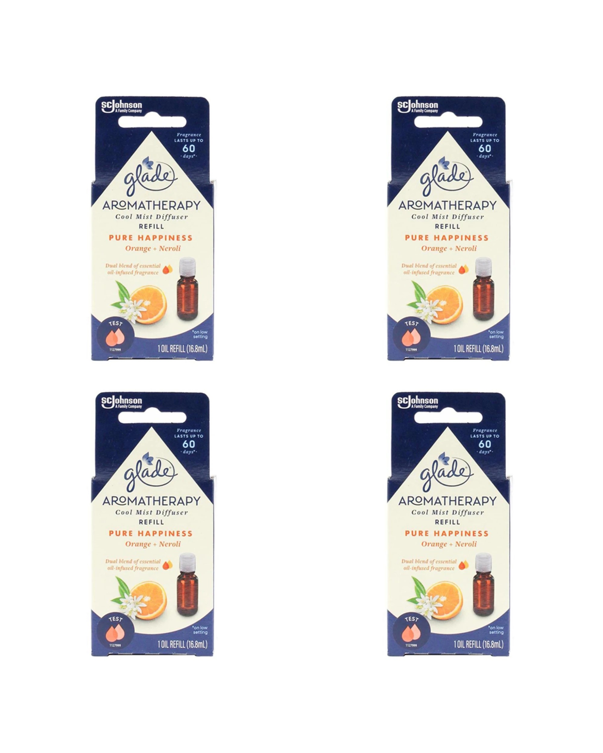 1 Glade 4PK Aromatherapy Cool Mist Diffuser Refill And Neroli 16.8ml - Multi, 1 of 5