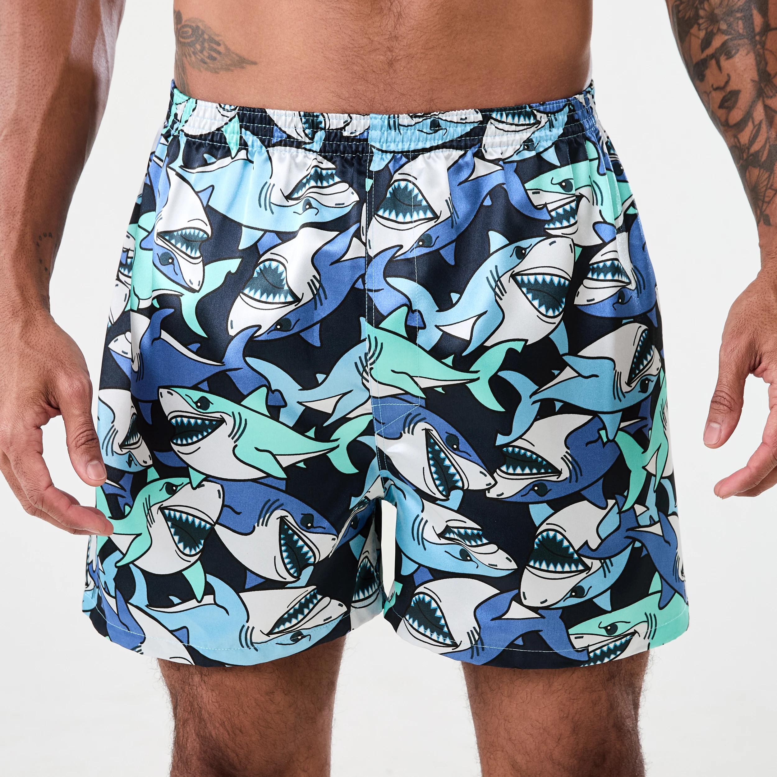 2 2 Pack Satin Boxers SHARK FEST, 2 of 6